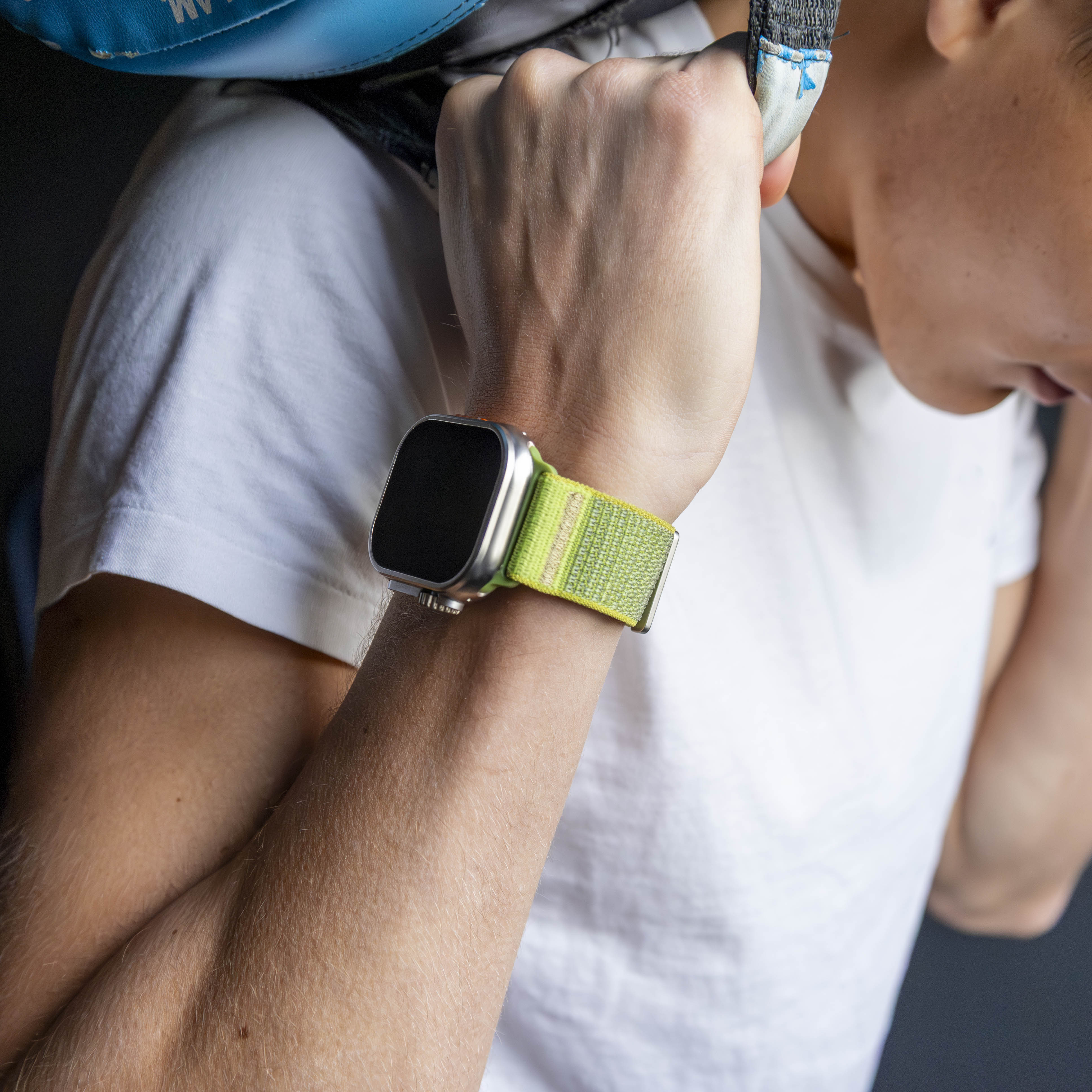 Apple Watch wave nylon band (veld groen)