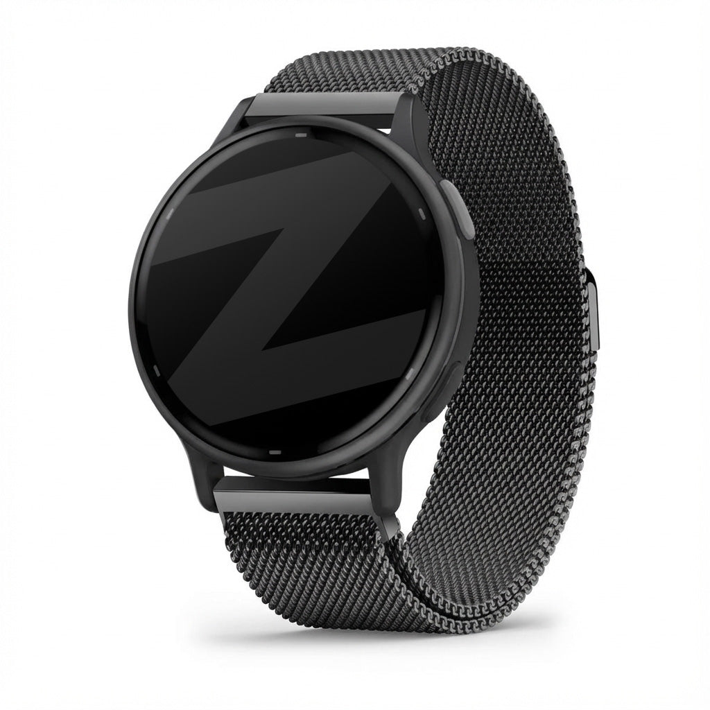 Bandz Garmin Vivoactive 5 Milanese loop band (zwart)