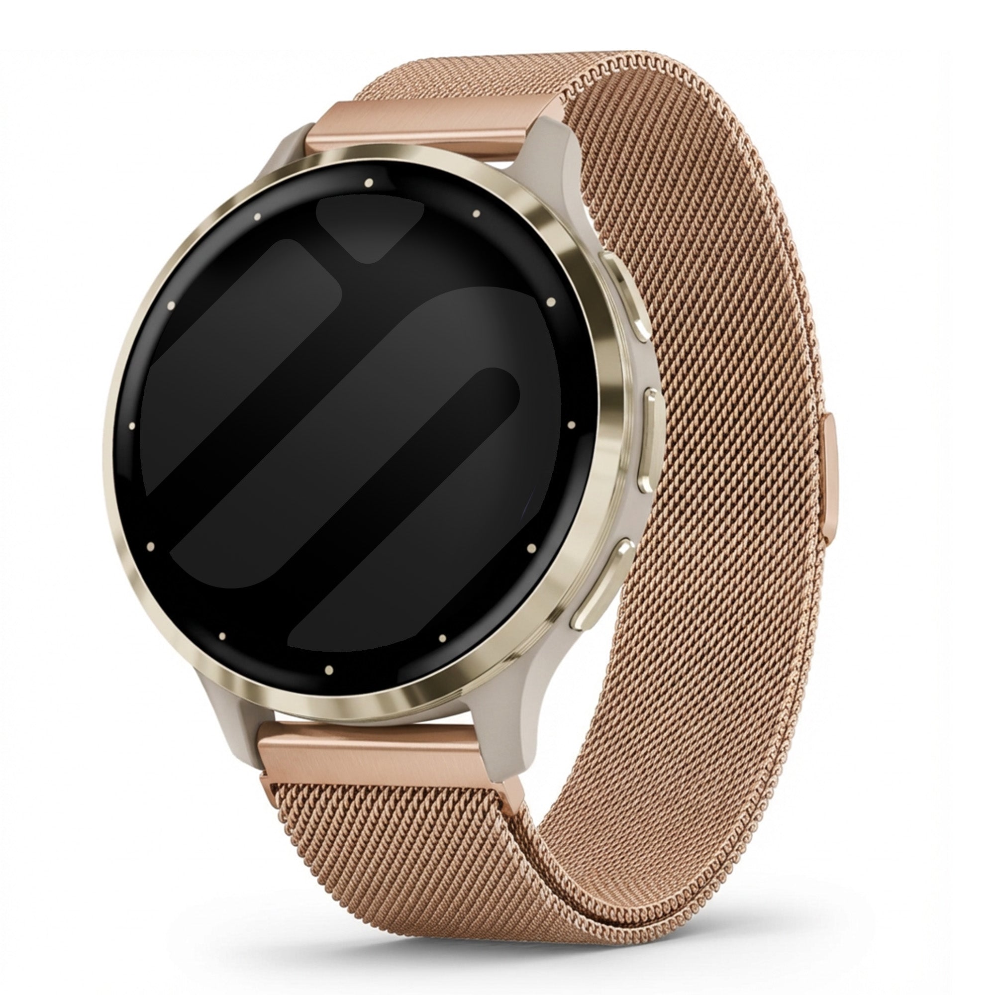Garmin Venu 3s Milanese band (rosé goud)
