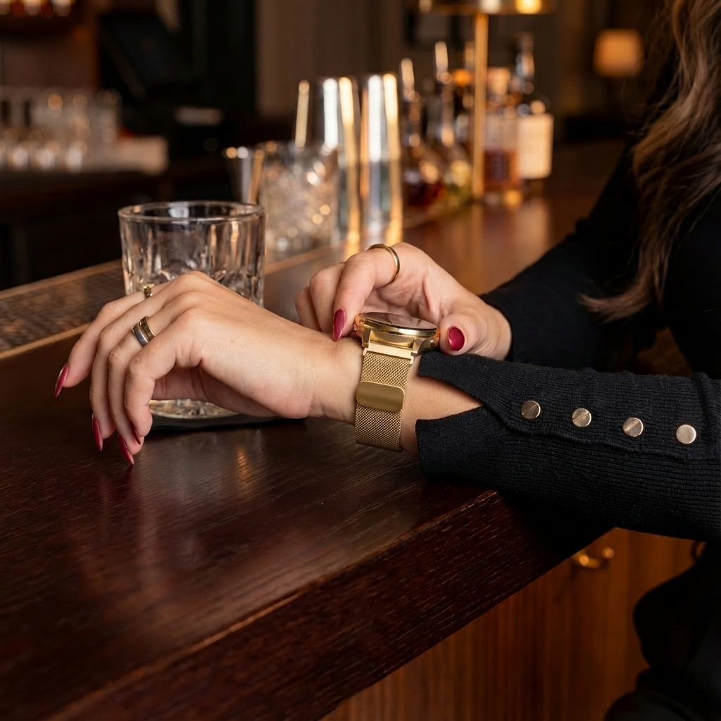 Garmin Venu 3s Milanese Strap (Gold)