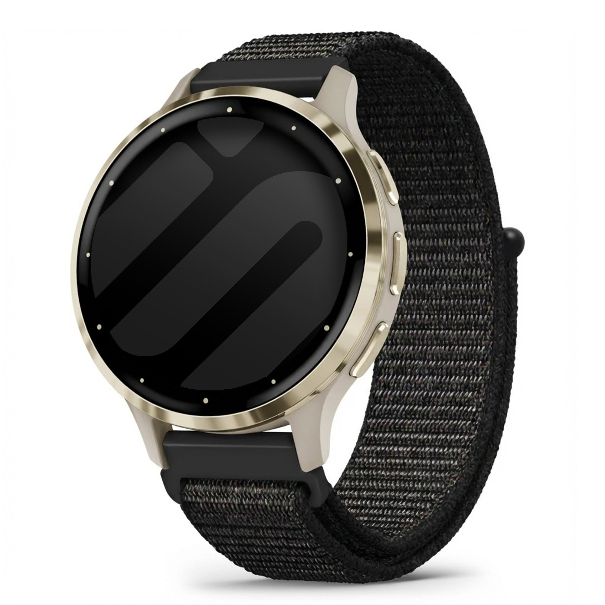 Garmin Venu 3s nylon band (zwart)