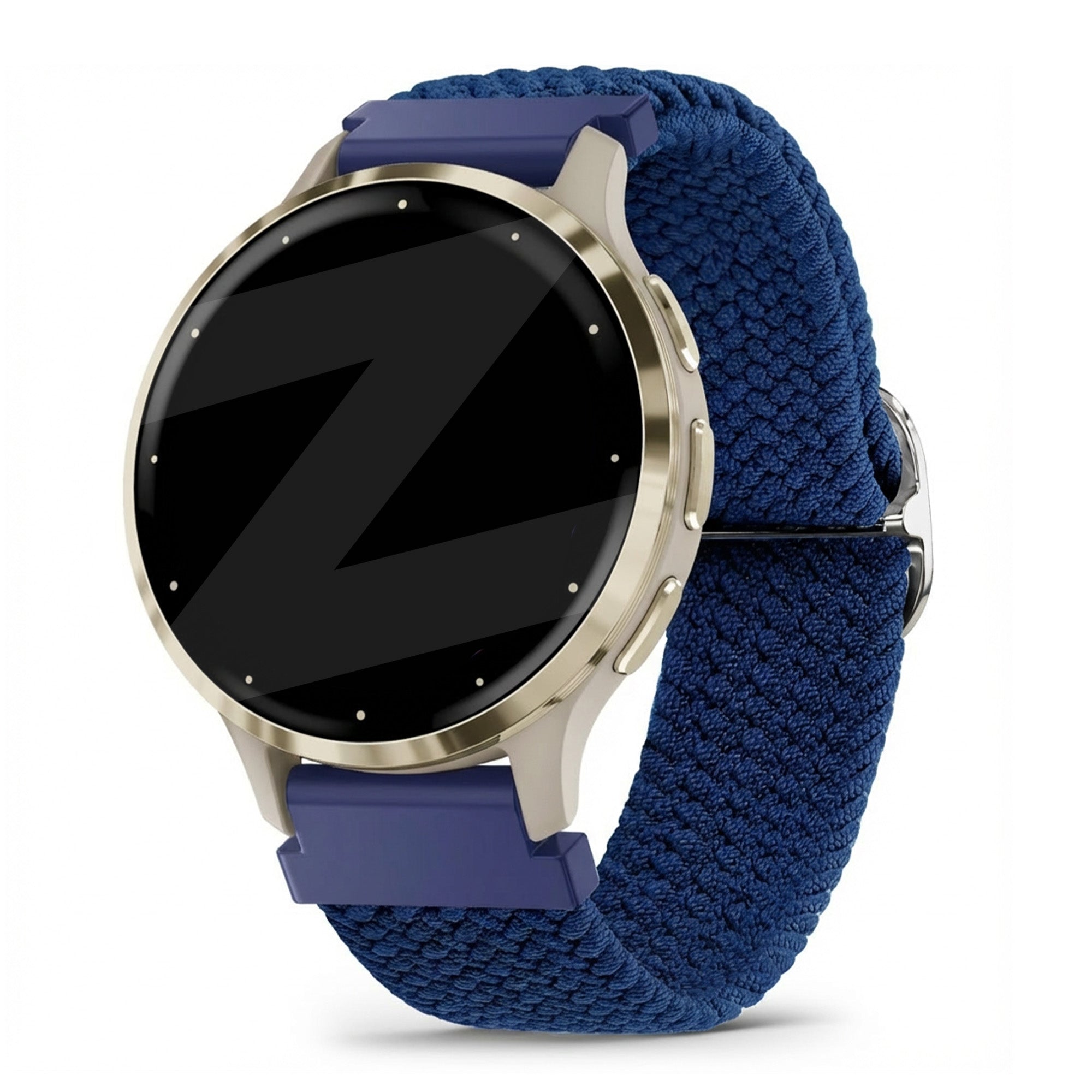 Bandz Garmin Venu 3s verstelbare nylon band (blauw)