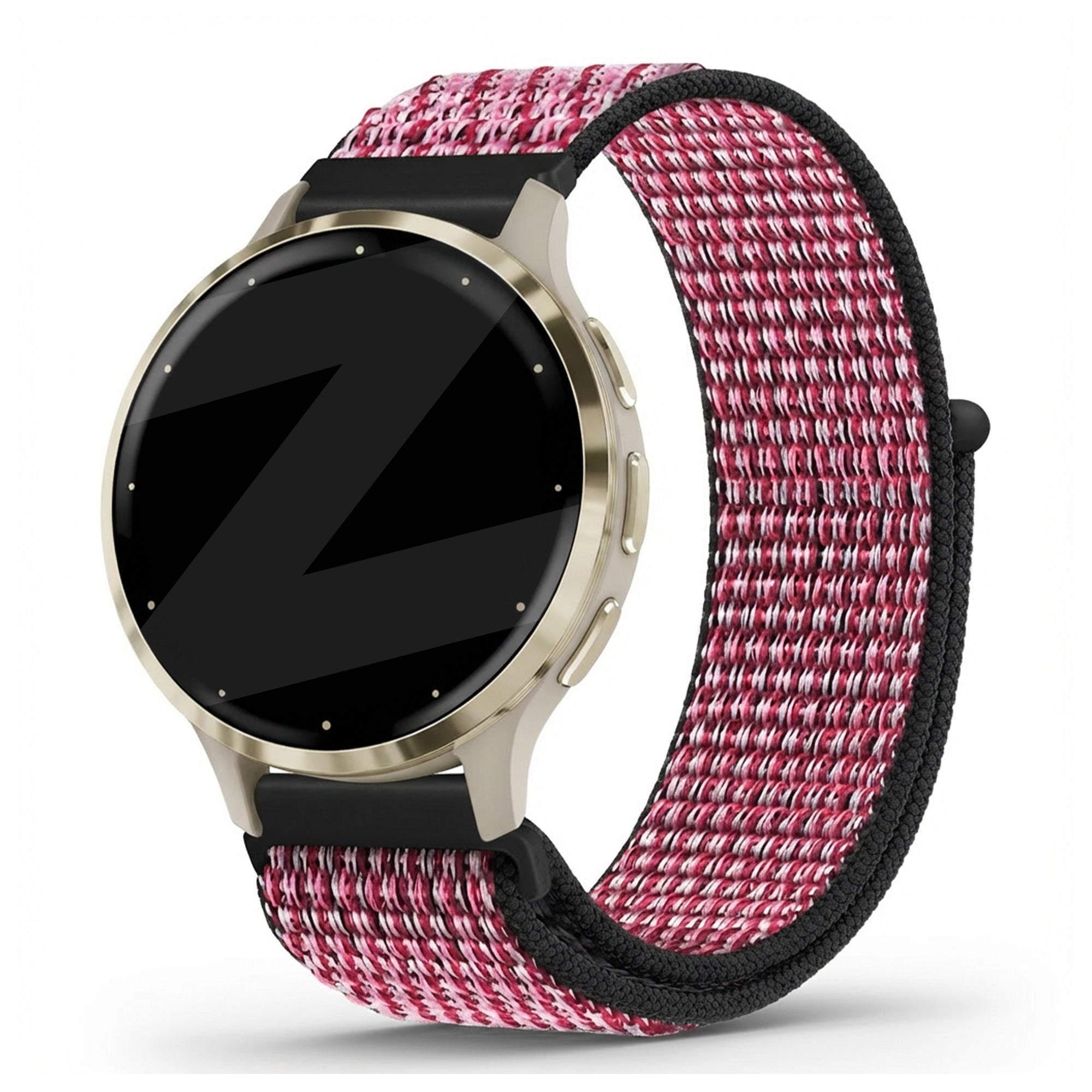 Bandz Garmin Venu 3s Nylon Loop Strap (Crimson Berry)