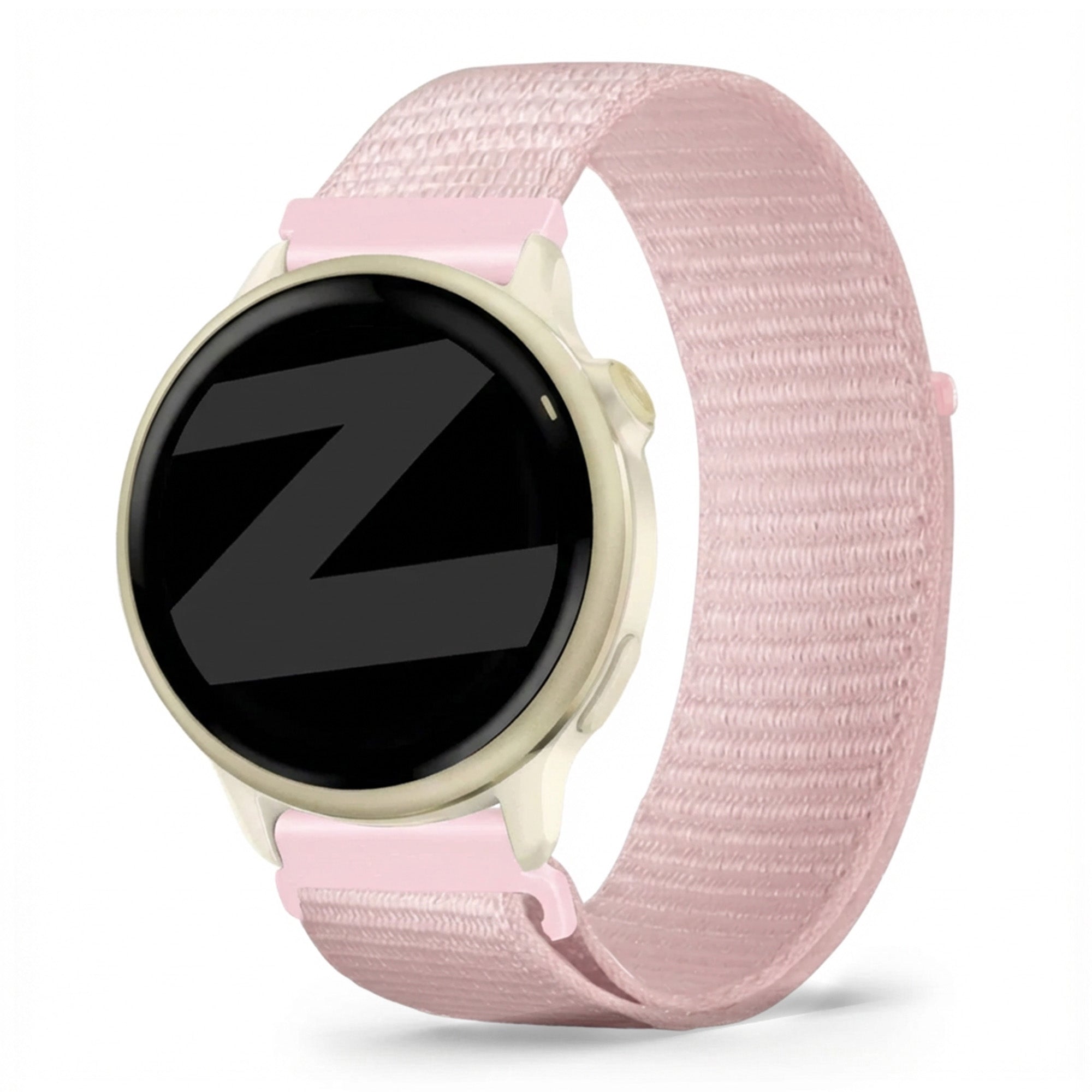 Bandz Garmin Vivoactive 6 nylon loop band (lichtroze)