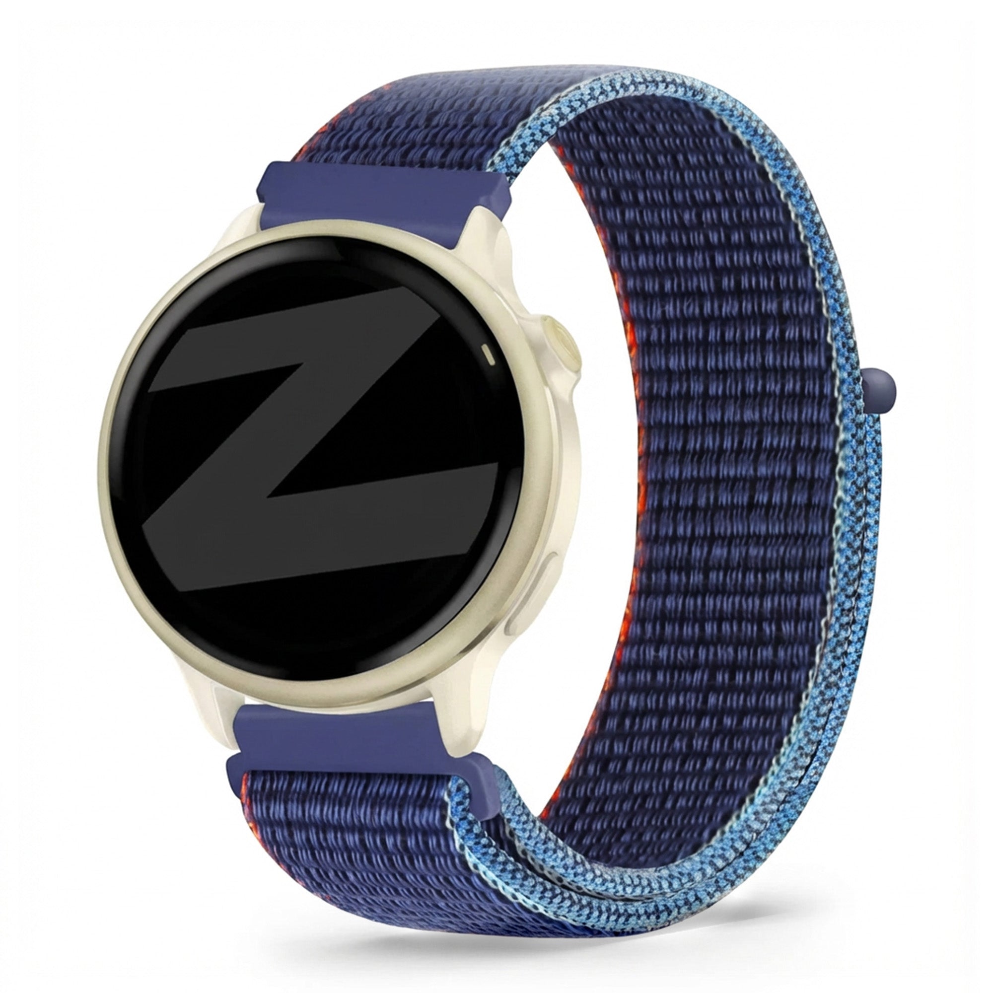 Bandz Garmin Vivoactive 6 nylon loop band (donkerblauw mix)