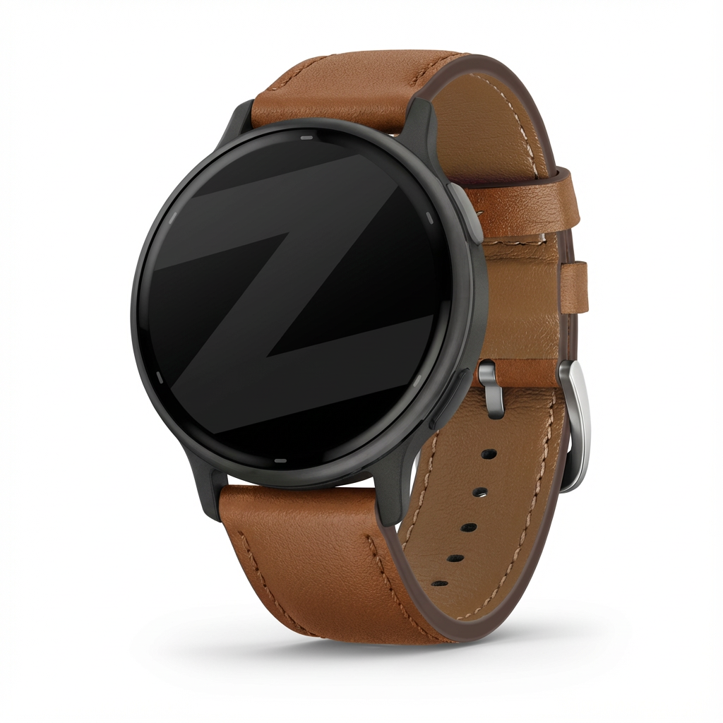 Bandz Garmin Vivoactive 5 lederen band 'Deluxe' (bruin)