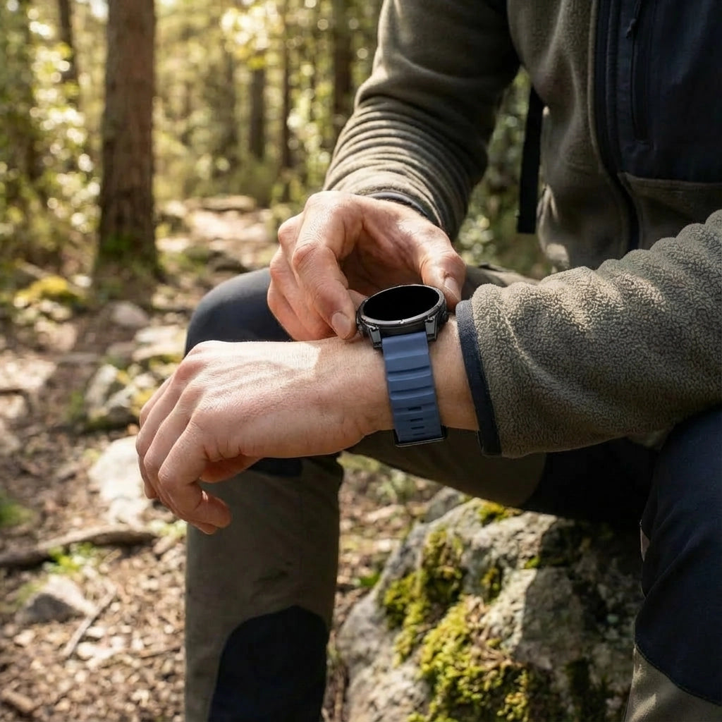 Garmin Instinct trail siliconen band (donkerblauw)