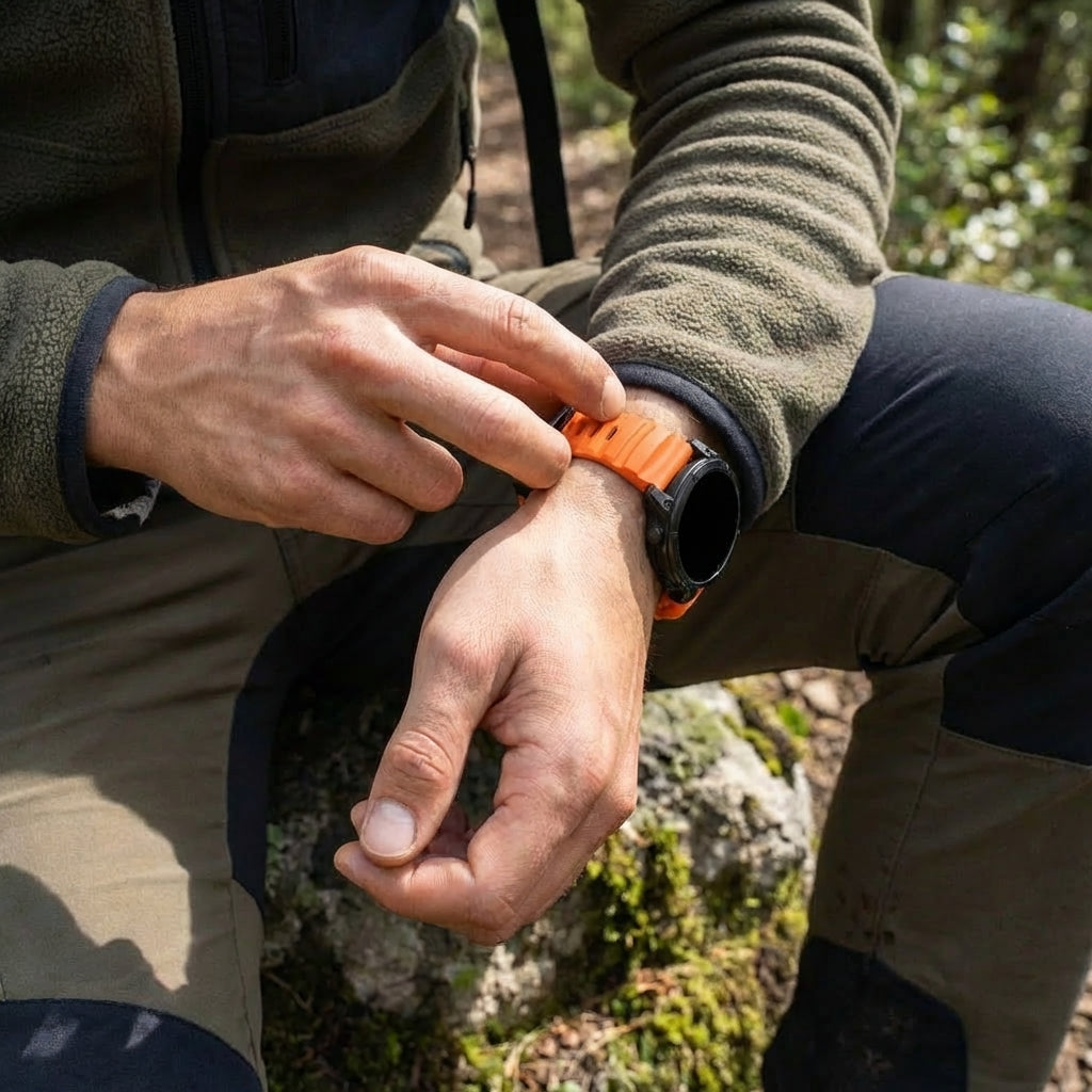 Garmin Instinct trail siliconen band (oranje)