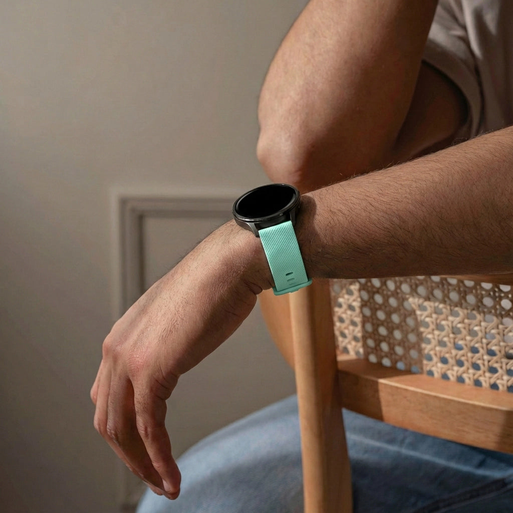 Bandz Garmin Venu Silicone Strap 'Premium' (Aqua)