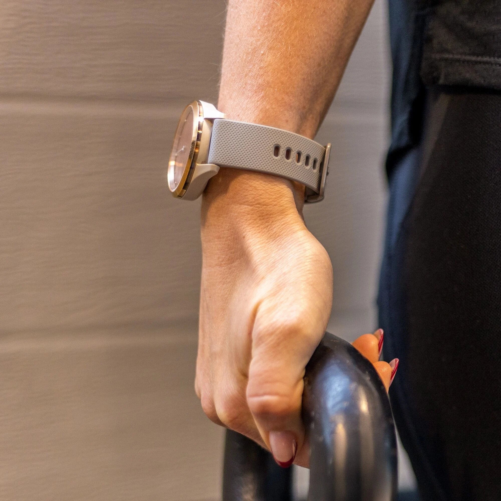 Garmin Vivoactive 4s siliconen bandje (grijs)