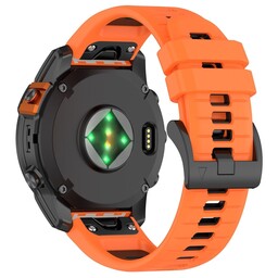 Garmin Instinct E - 45mm sport gesp band (oranje/zwart)
