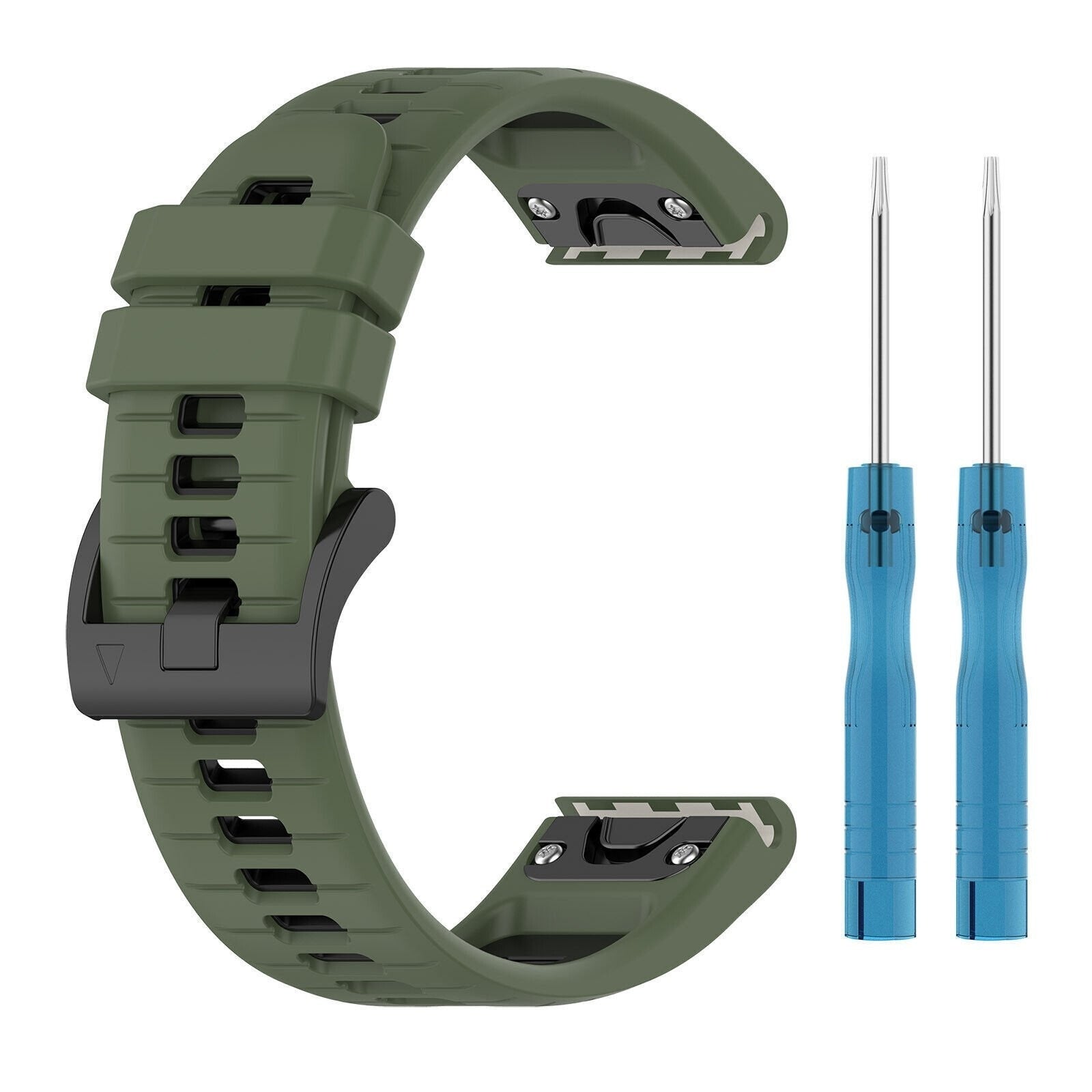 Garmin MARQ sport gesp band (olijfgroen/zwart)
