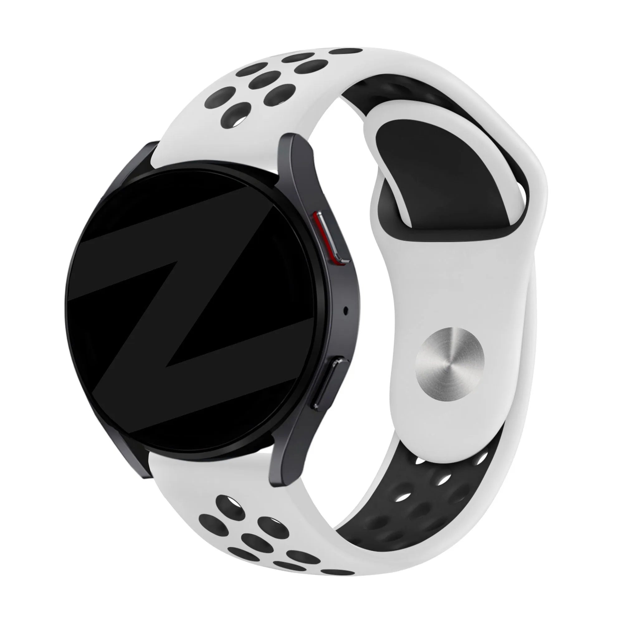 Bandz Coros Pace 2 sport band 'Deluxe' (wit/zwart)