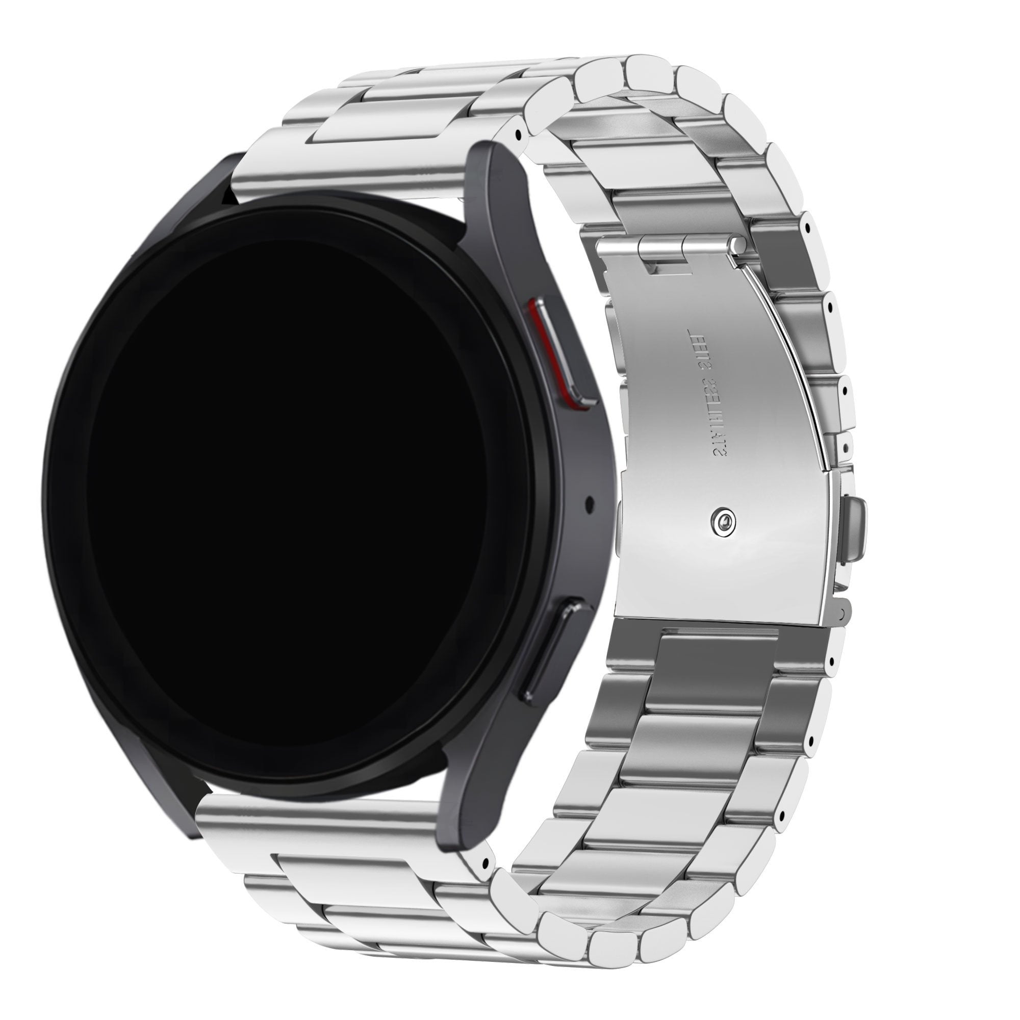 BALR Samsung Galaxy Watch 4 Classic 46mm Steel Link Strap (Silver)