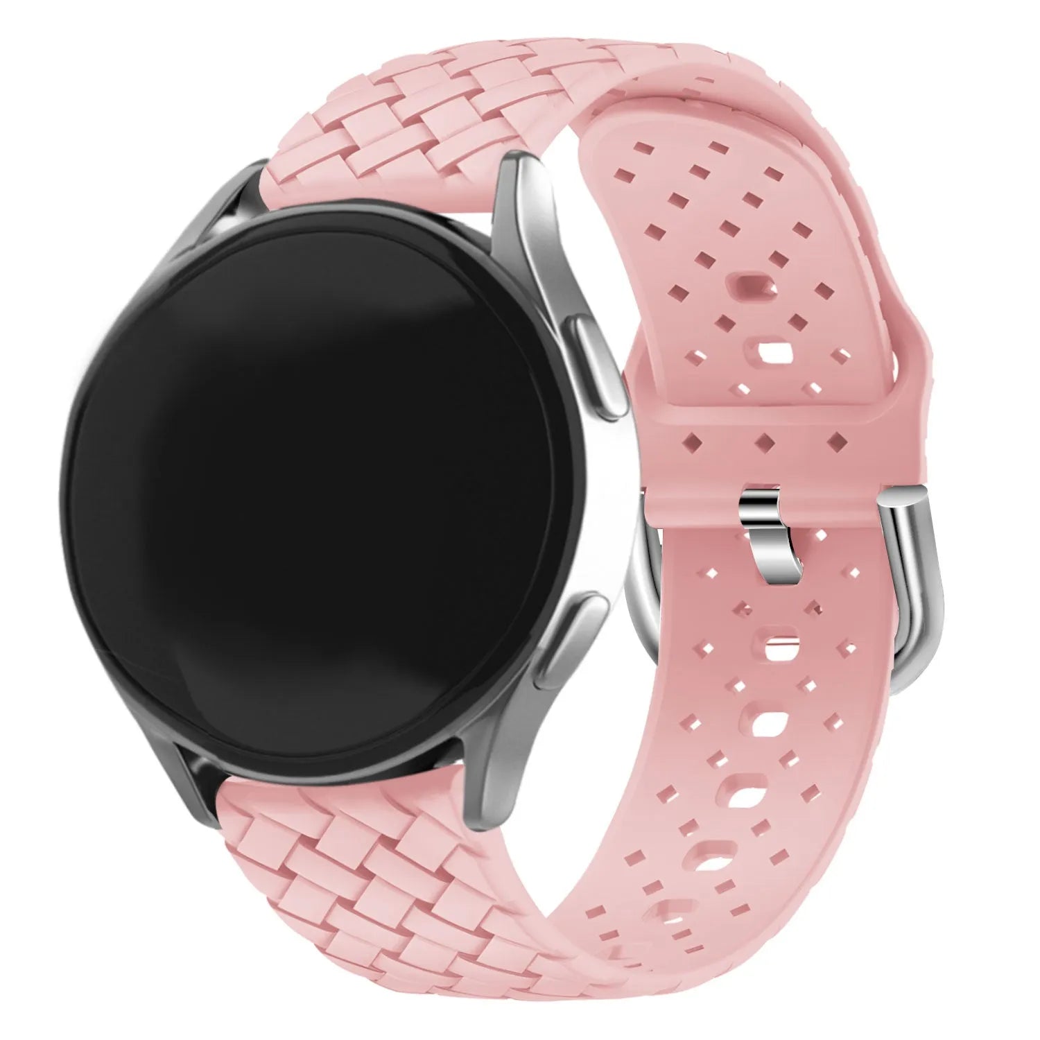 Amazfit GTR Mini gevlochten siliconen bandje (roze)