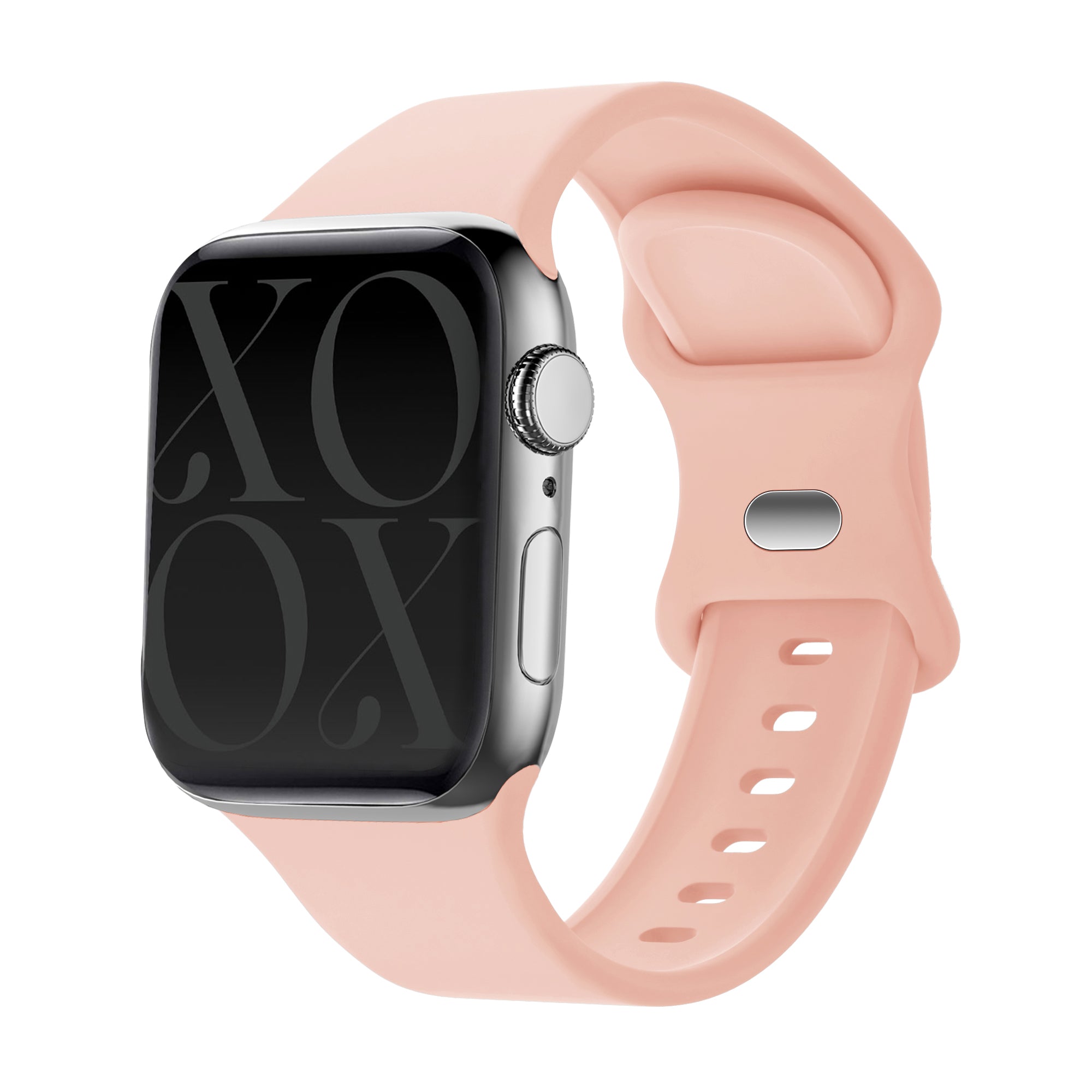 xoxo Wildhearts Apple Watch Siliconen bandje (lichtroze)