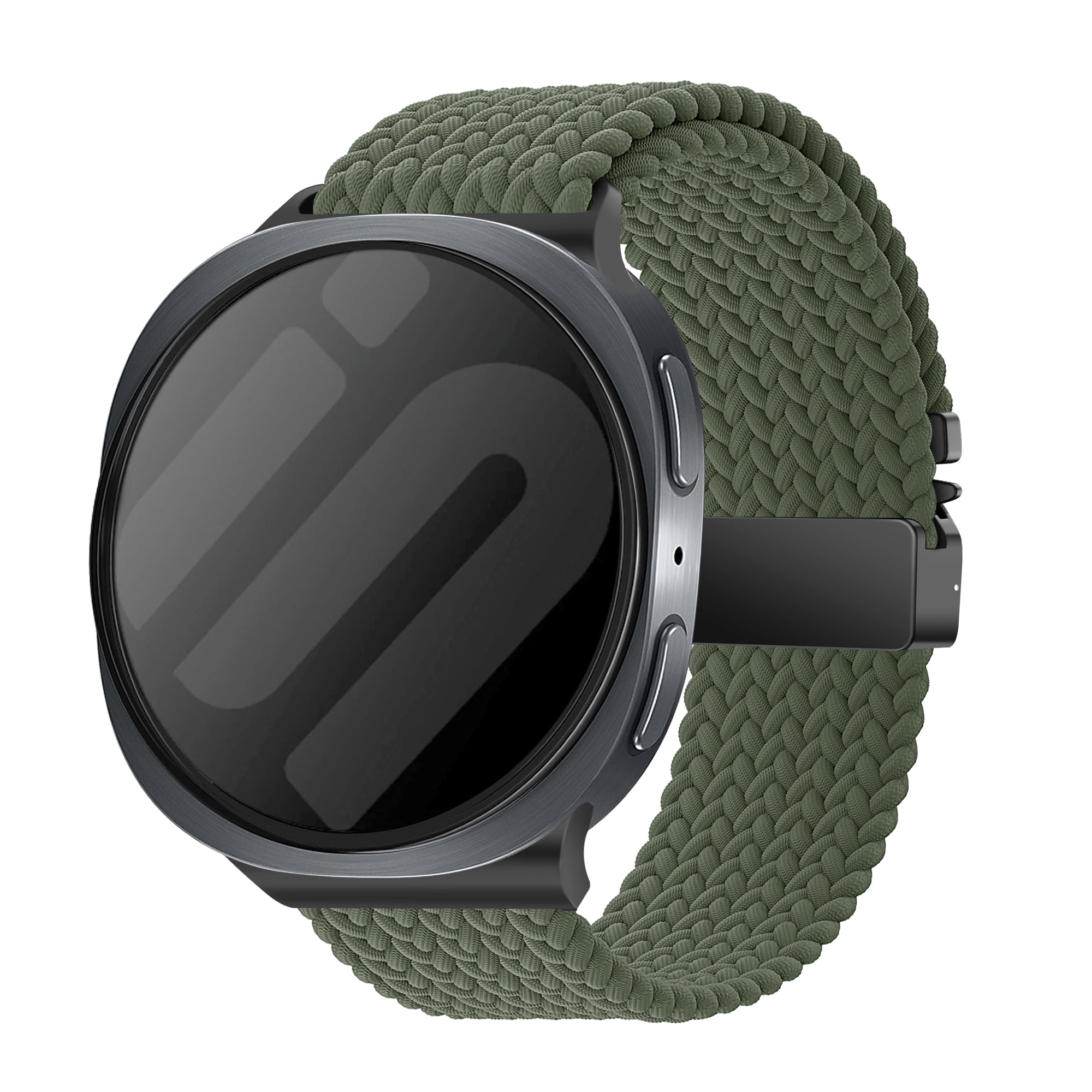 Samsung Galaxy Watch 8 - 40mm gevlochten band met P-buckle (groen)