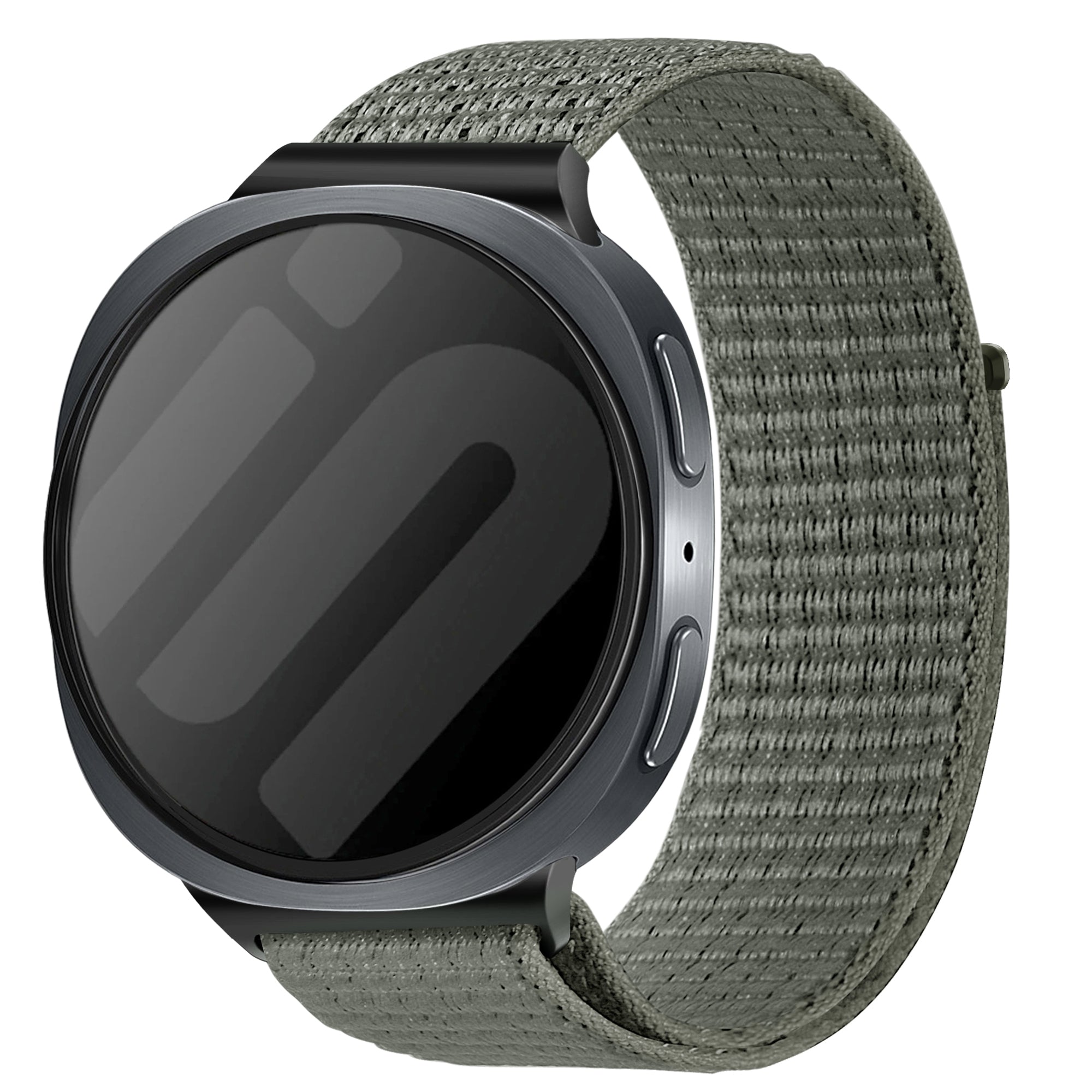 Samsung Galaxy Watch 8 Classic nylon bandje (grijs-groen)