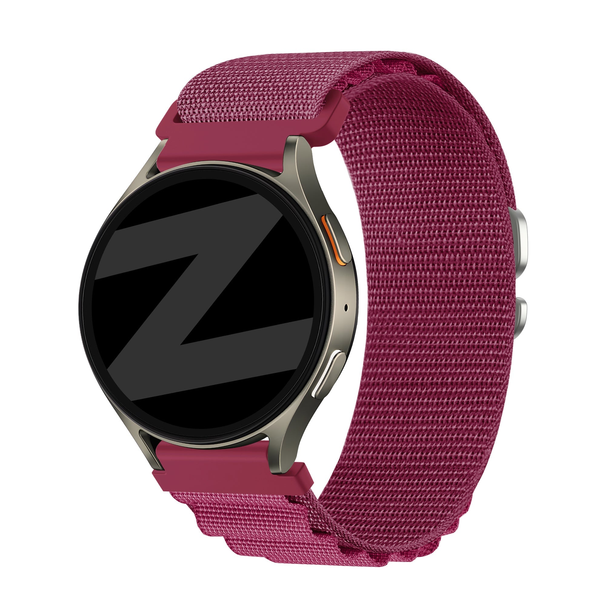 Bandz Samsung Galaxy Watch Active Alpine Nylon Strap (Rose-Red)
