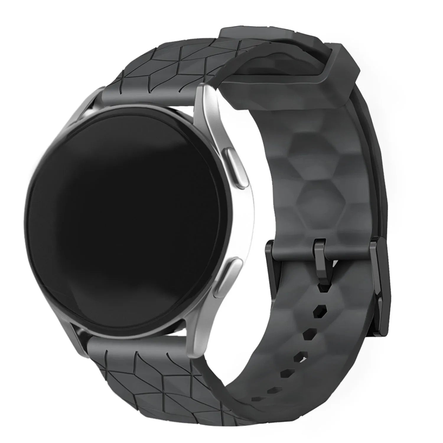 Oppo Watch X2 silicone hexa band (zwart)