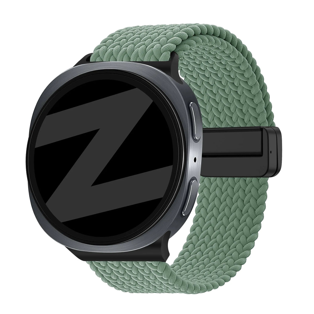 Bandz Samsung Galaxy Watch 9 - 44mm Magnetic Braided Strap (Viridian)