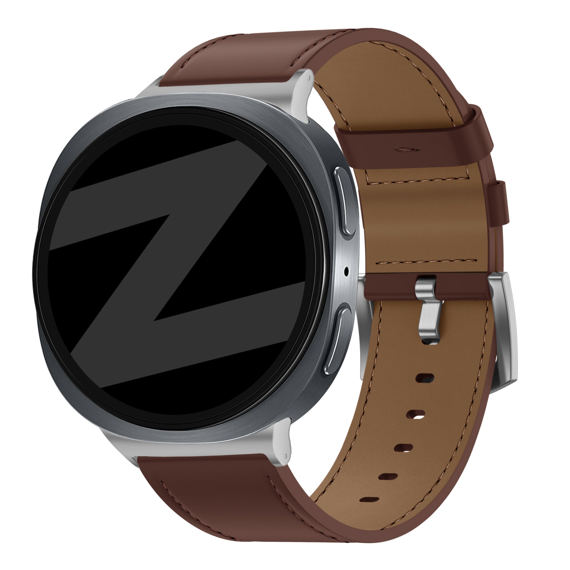 Bandz Samsung Galaxy Watch 8 Classic lederen band 'Classic' (bruin)