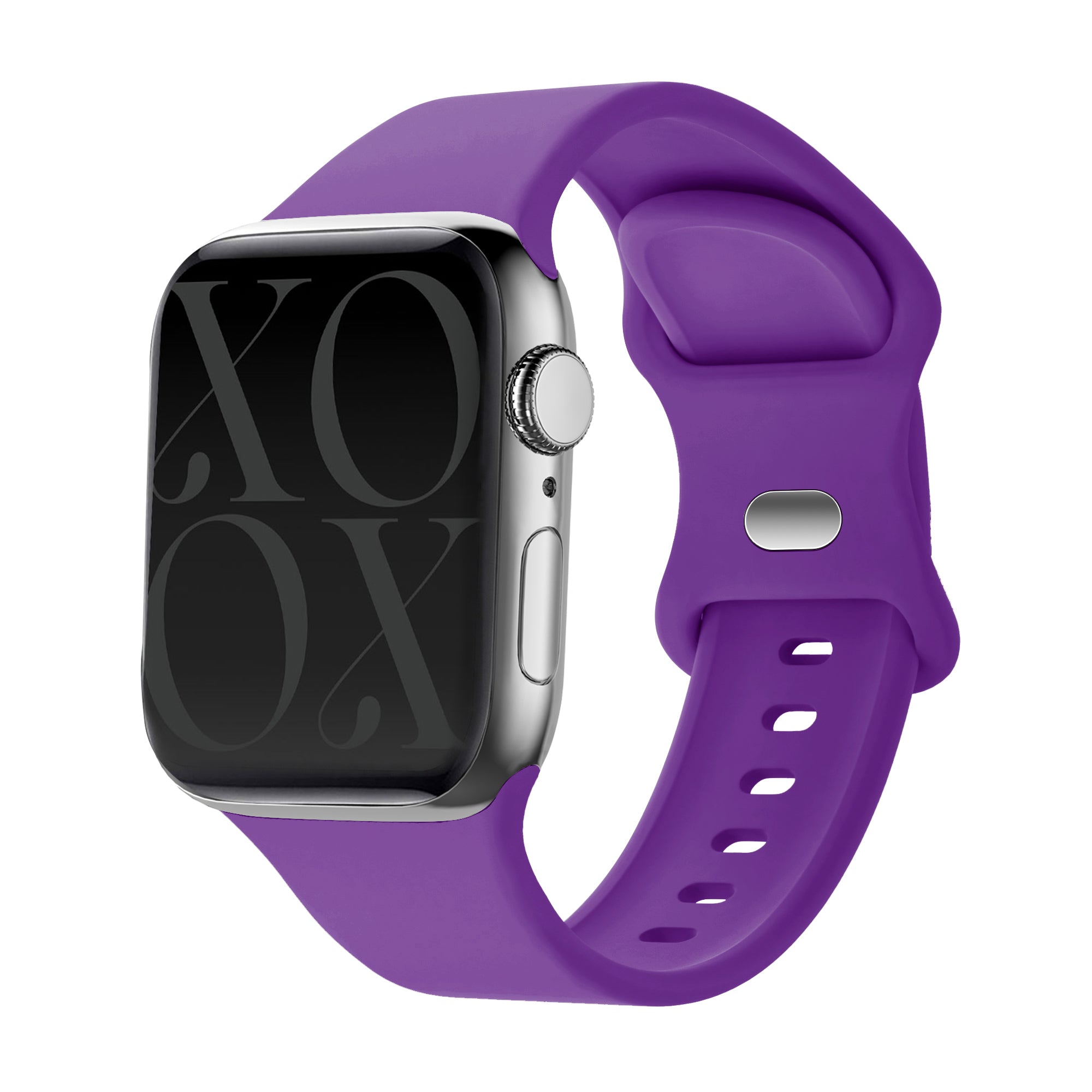 xoxo Wildhearts Apple Watch Siliconen bandje (donkerpaars)