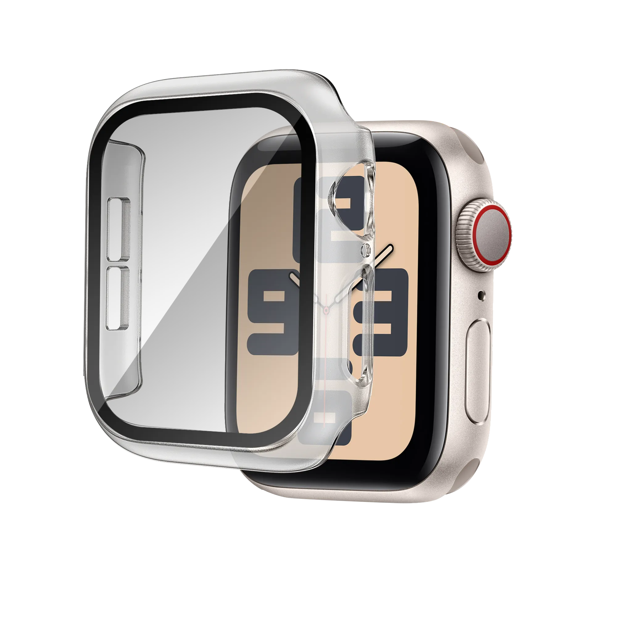 Bandz Apple Watch 10/11 PC Case with Glass (Transparent)