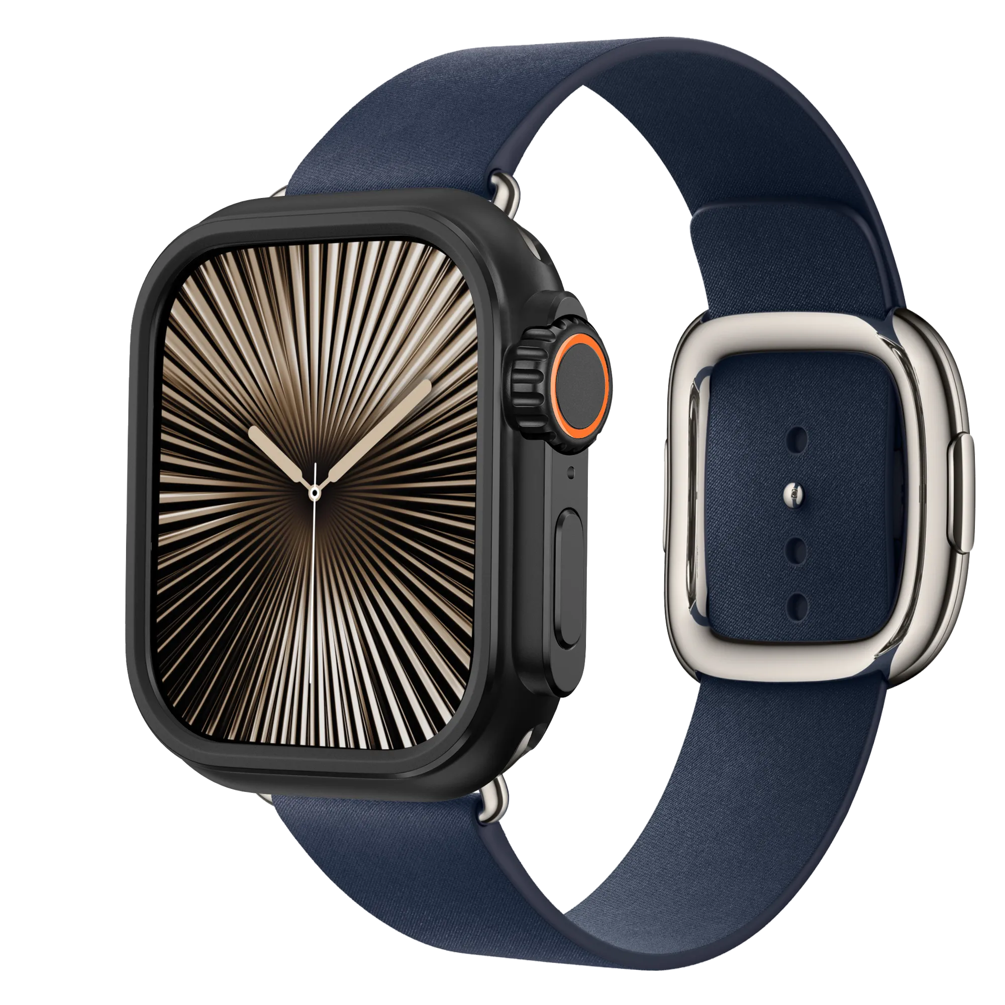 Bandz Apple Watch metalen hoesje (zwart)
