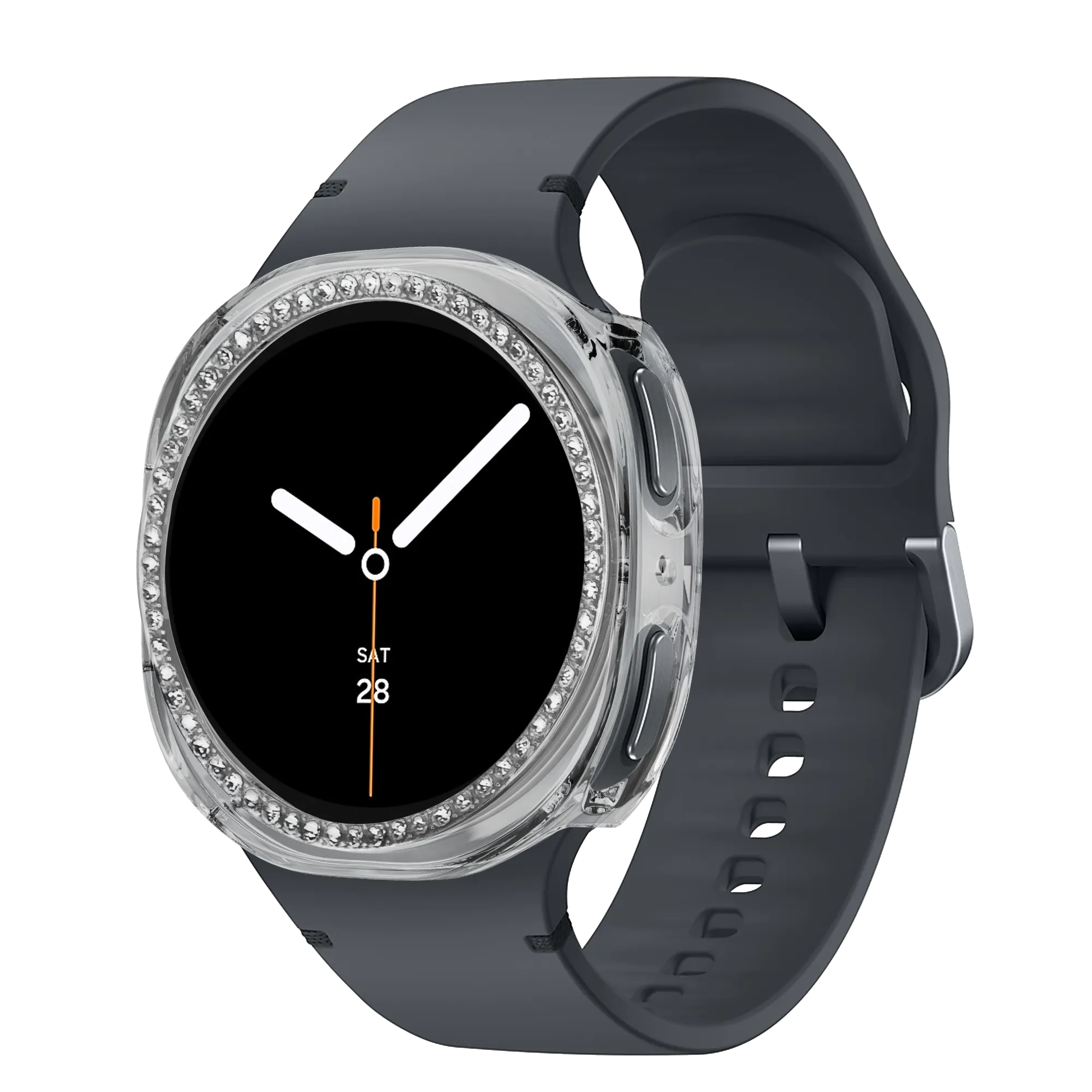Samsung Galaxy Watch 8 - 40mm Diamond PC hoesje (transparant)
