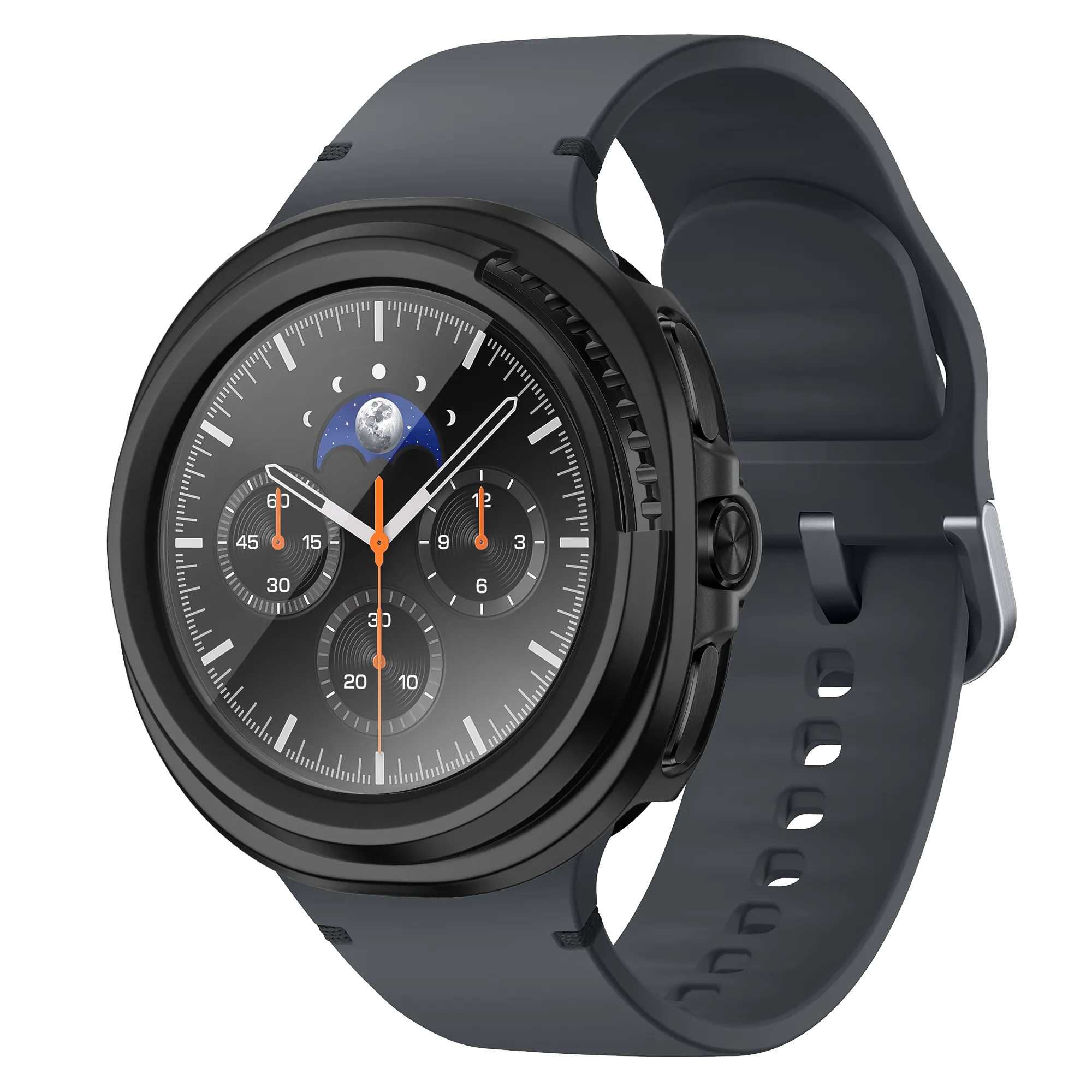 Bandz Samsung Galaxy Watch 8 Classic PC hoesje met glas (zwart)