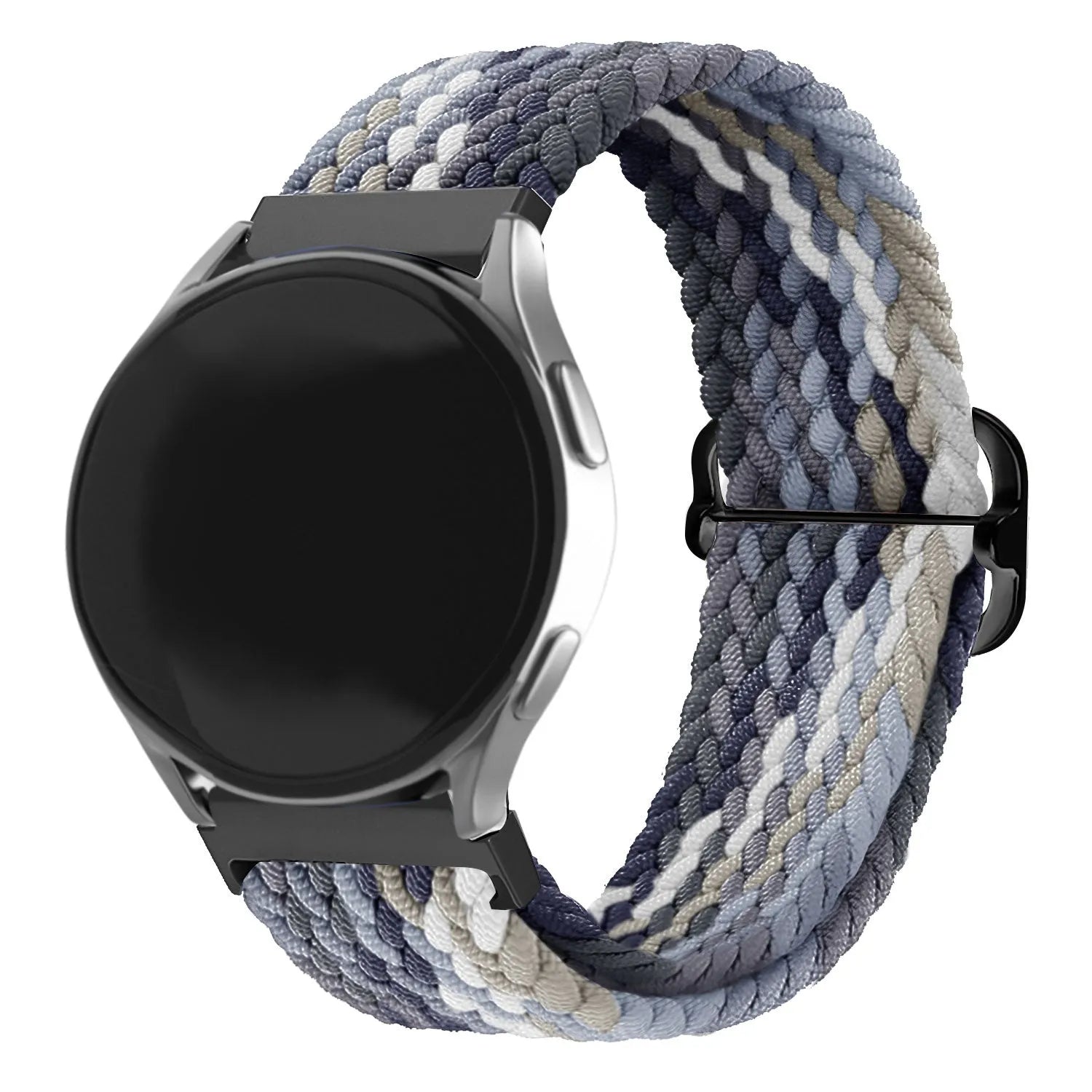 Coros Apex 42mm verstelbaar geweven bandje (zwart/wit)