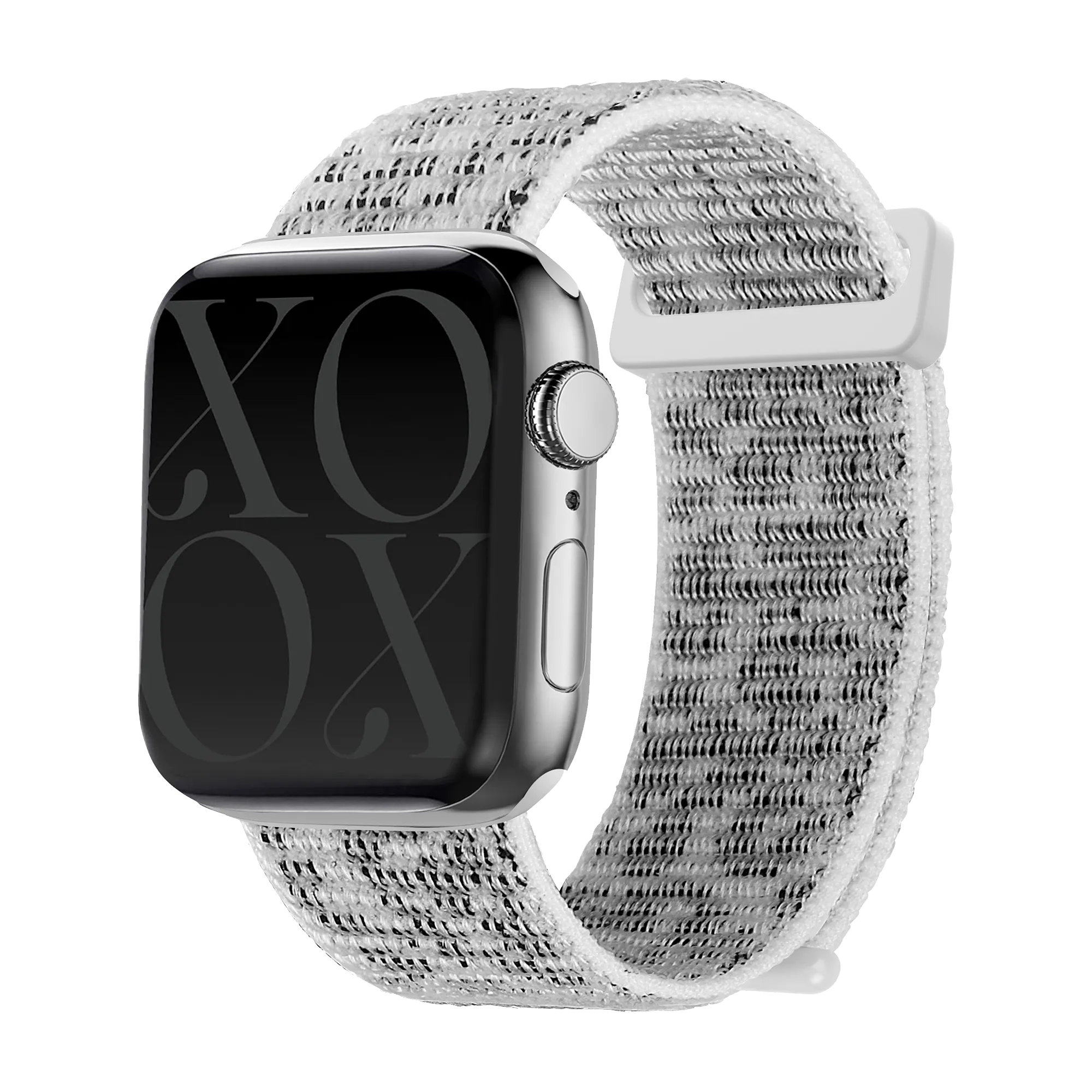 xoxo Wildhearts Apple Watch nylon bandje (white leopard)