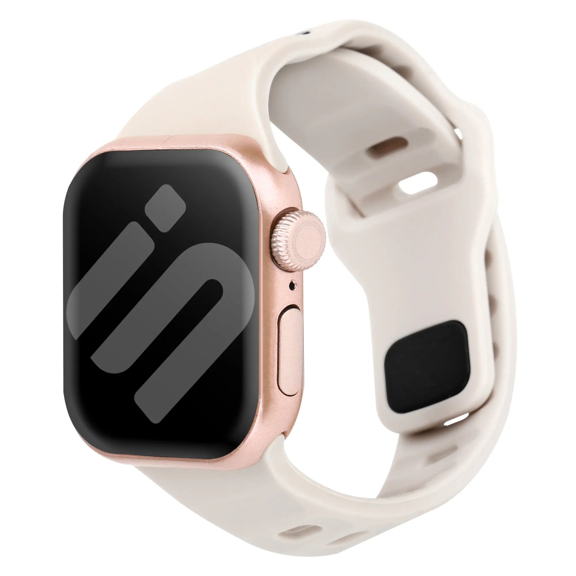 Apple Watch tilted sport band (sterrenlicht)