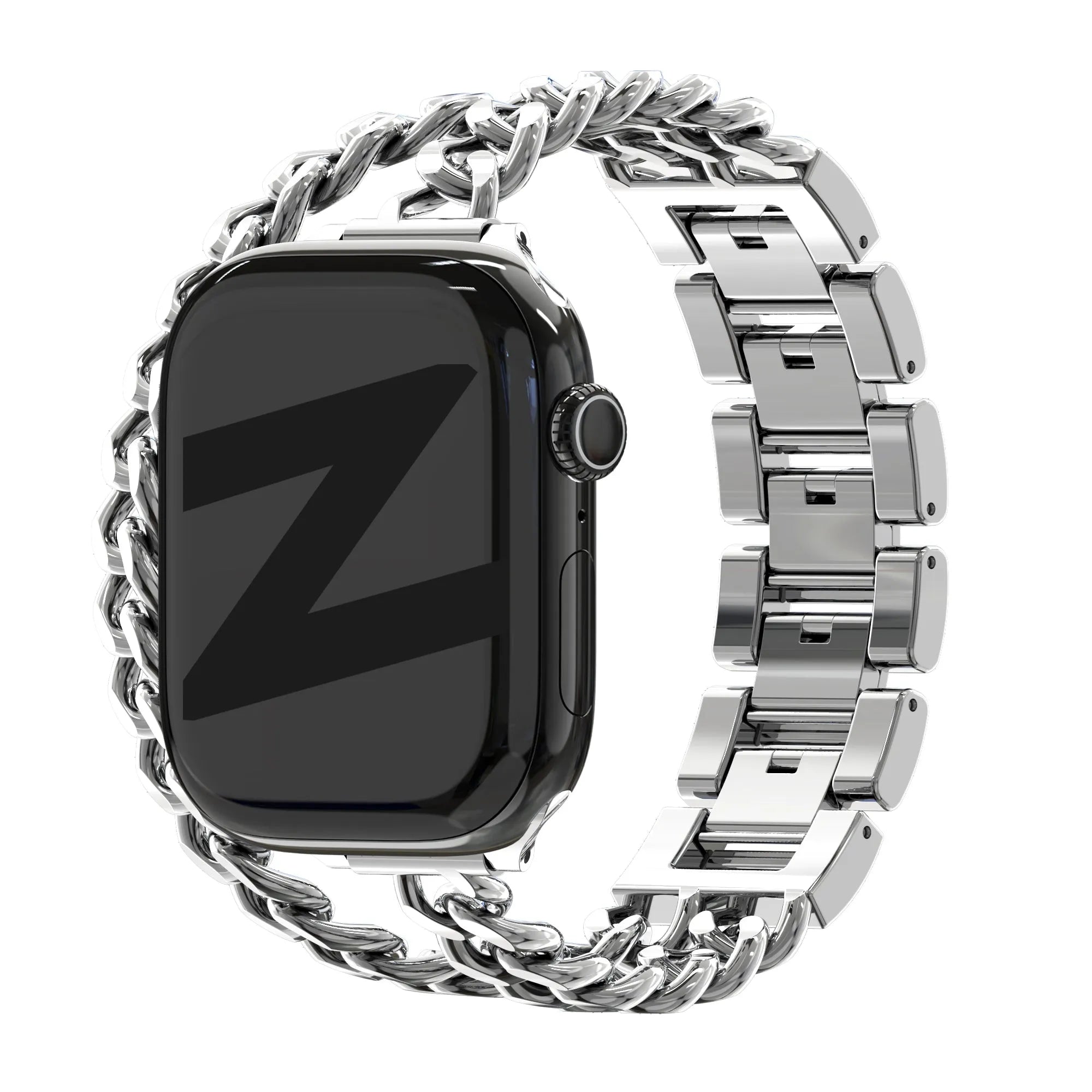 Bandz Apple Watch stalen band 'Double Tour' (zilver)