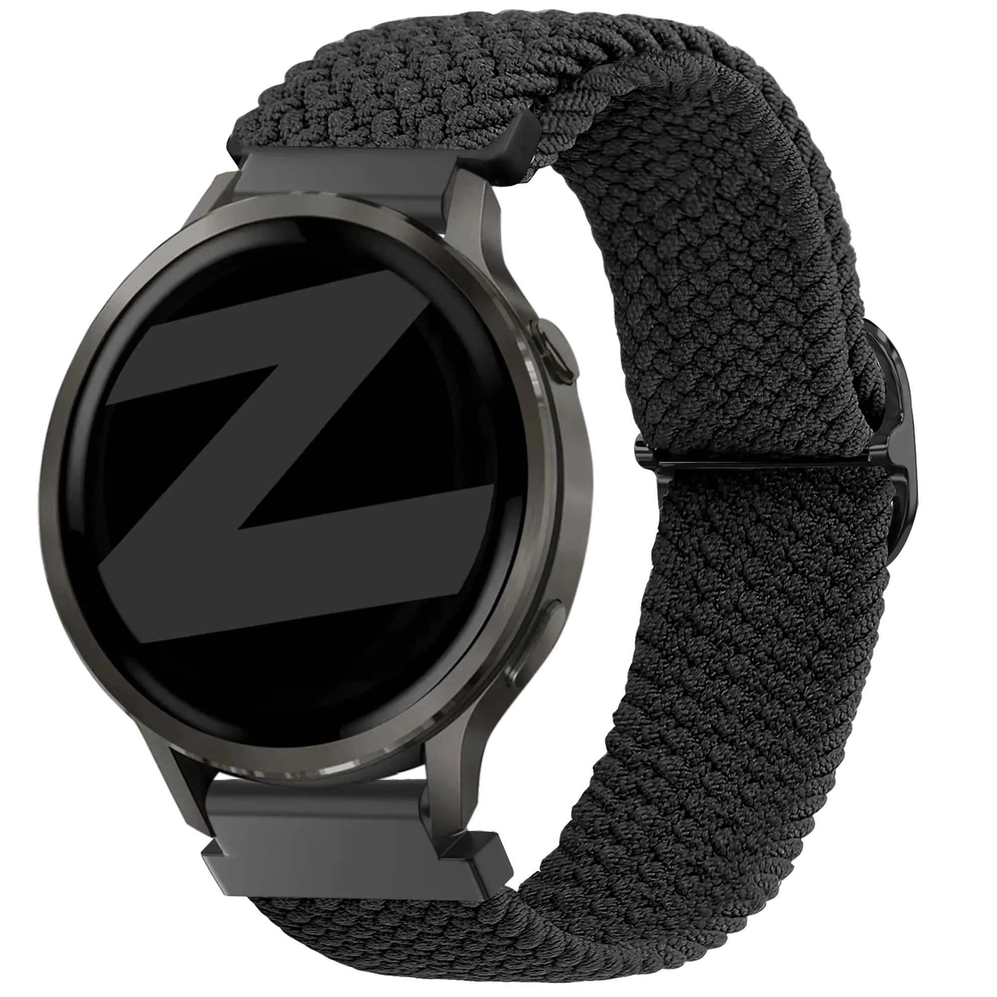 Bandz Garmin Forerunner 265s verstelbare nylon band (zwart)