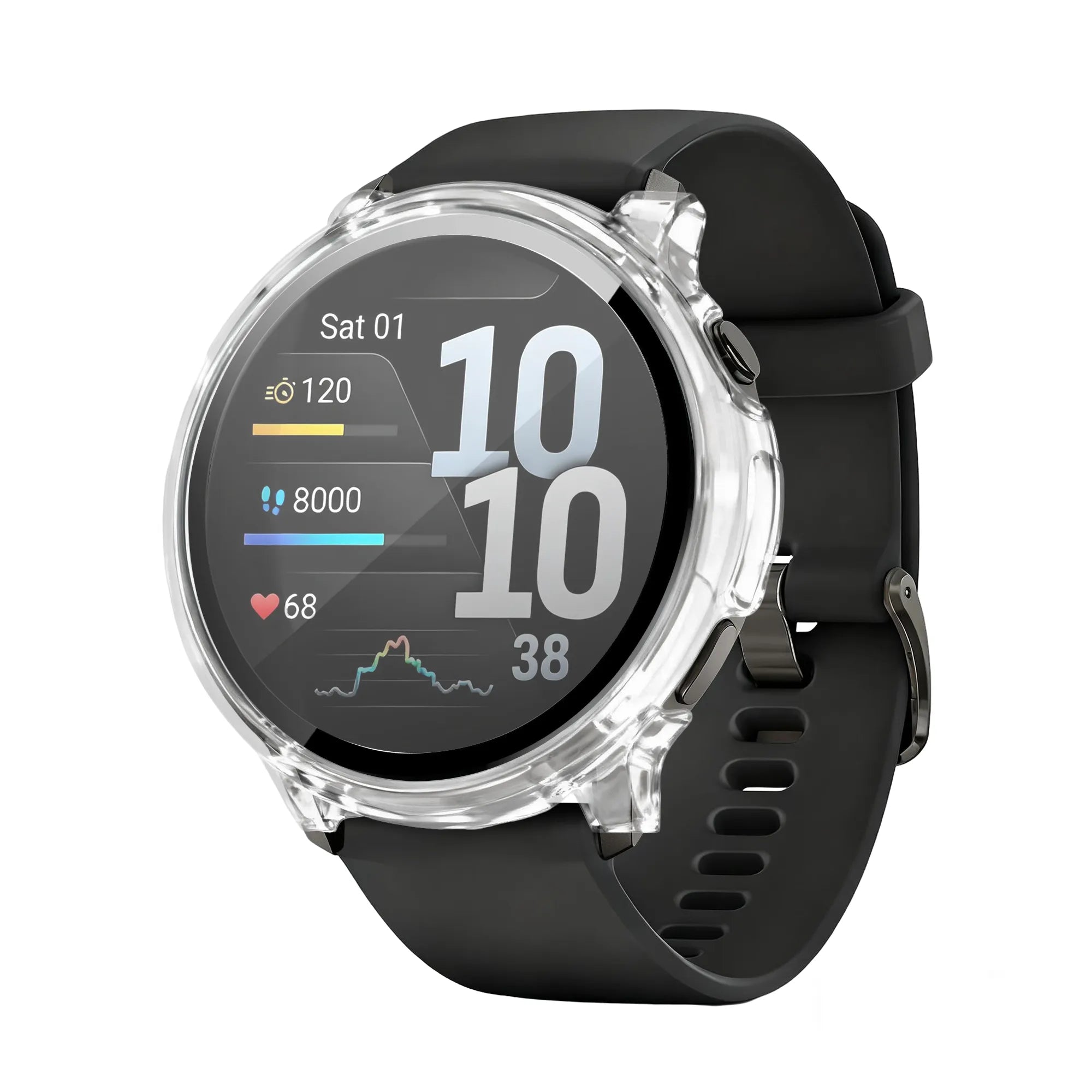 Bandz Garmin Venu 4 - 41mm PC hoesje met glas (transparant)