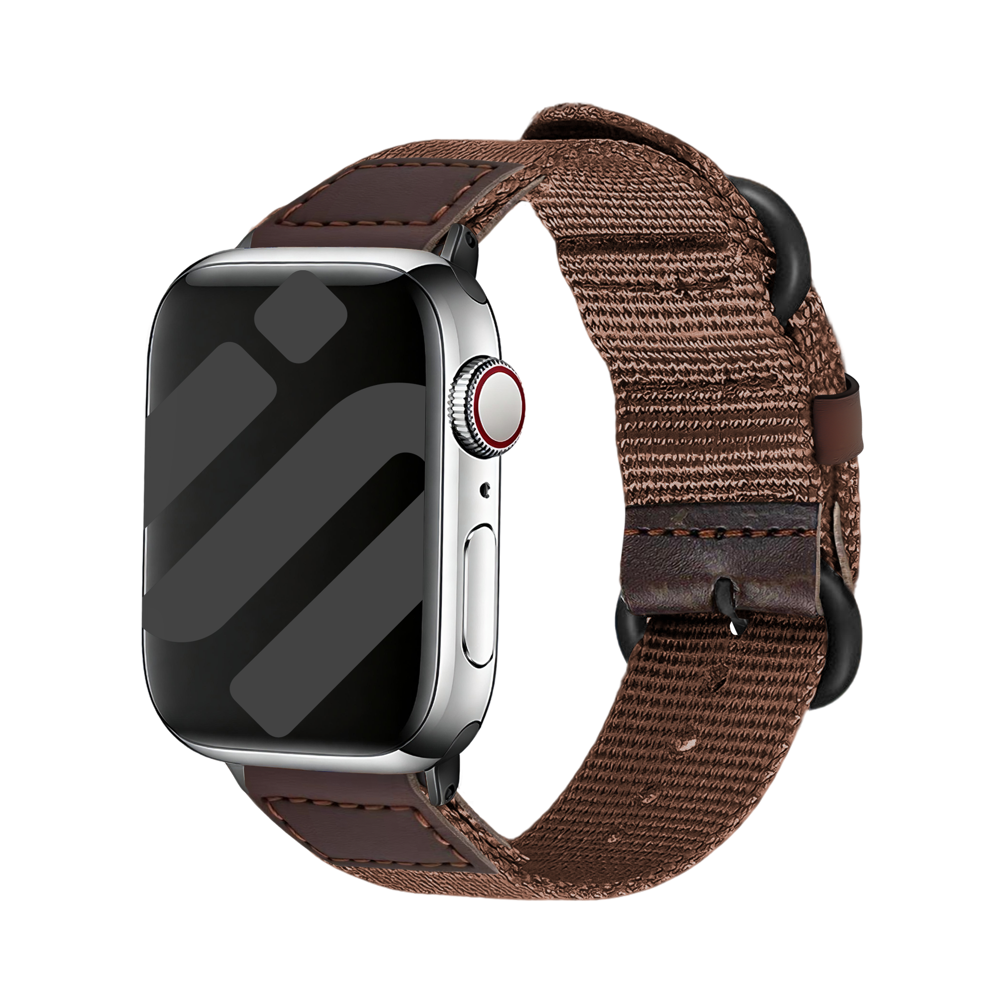 Apple Watch Ultra canvas bandje (bruin)