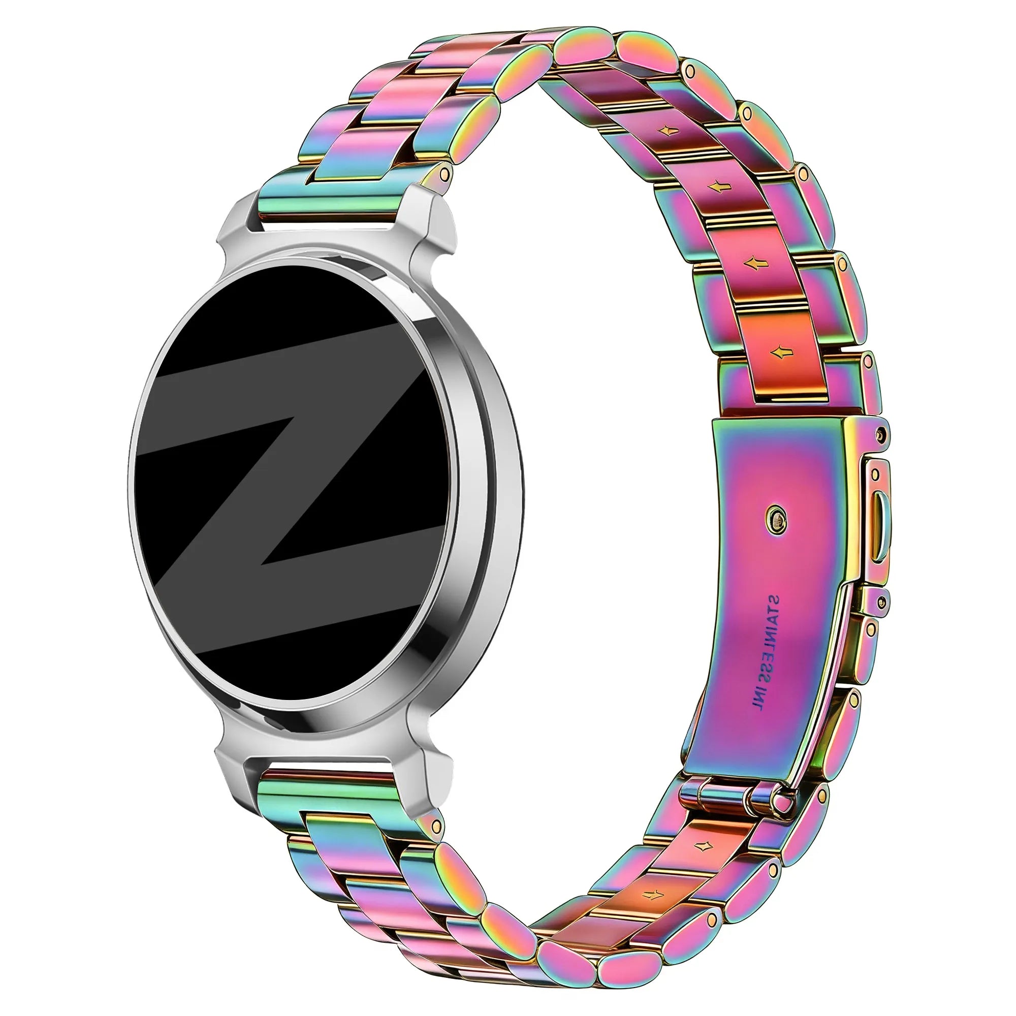 Bandz Pebble Round 2 - 14mm Steel Strap 'Classic' (Rainbow)