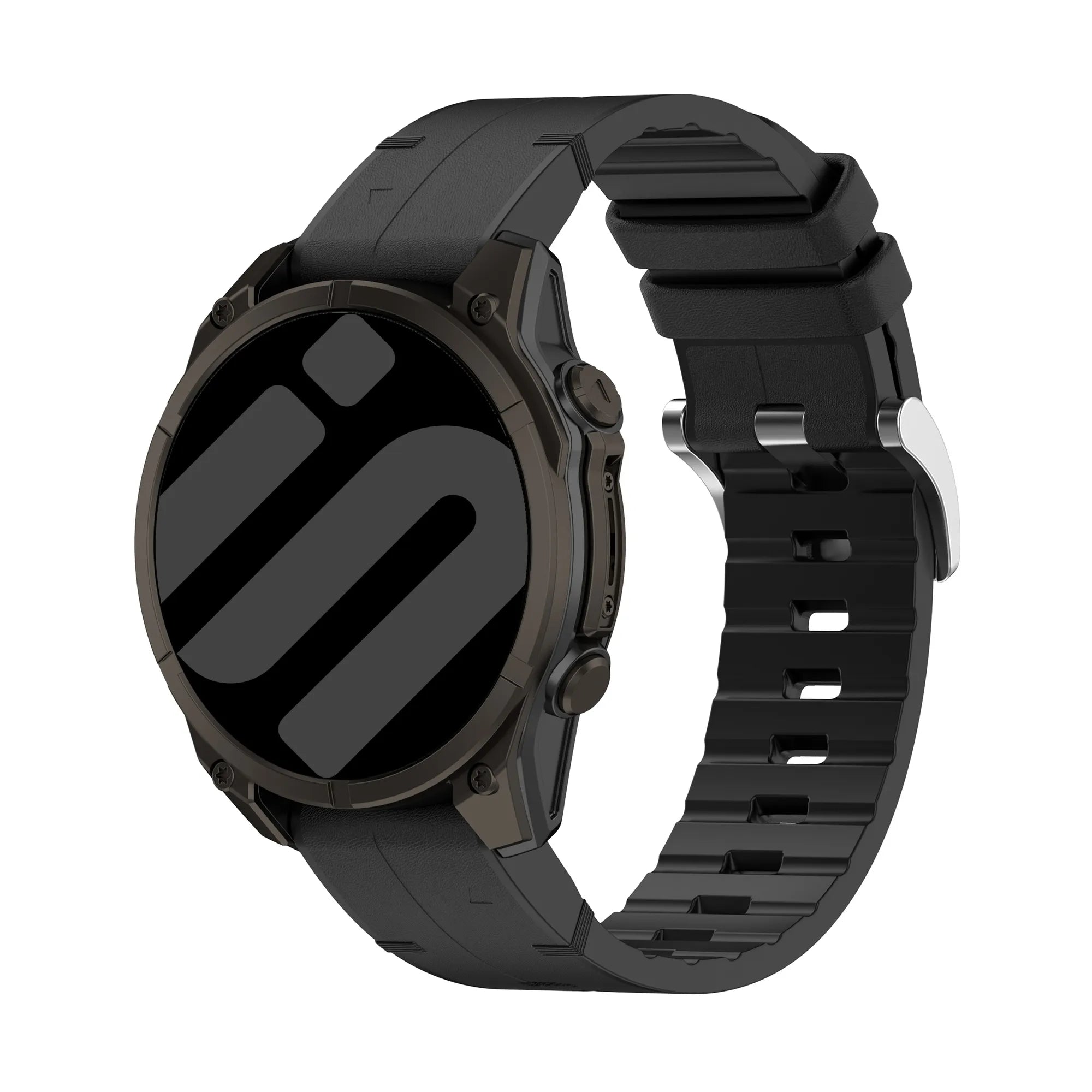 Garmin Fenix 8 Pro - 47mm Leather Hybrid Strap (Black)