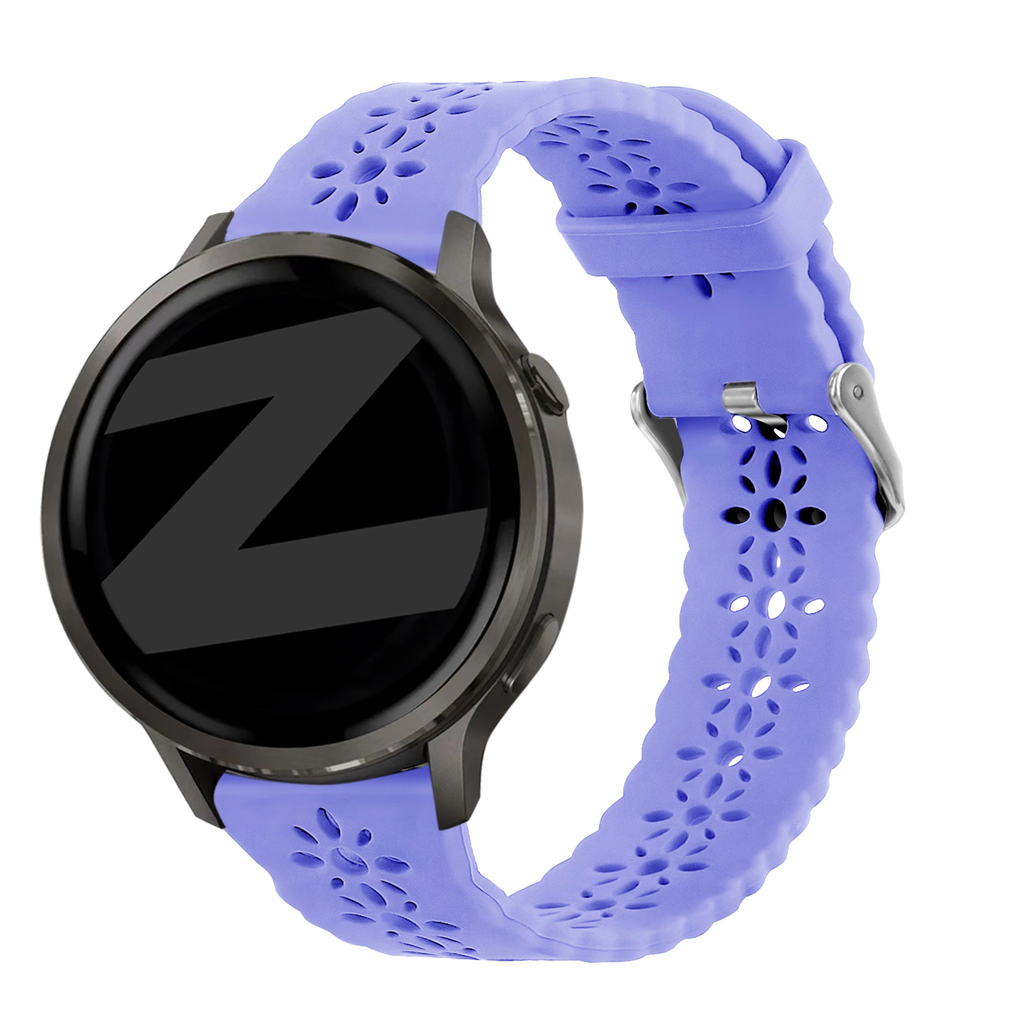 Bandz Garmin Venu SQ Silicone Strap 'Lace' (Light Purple)