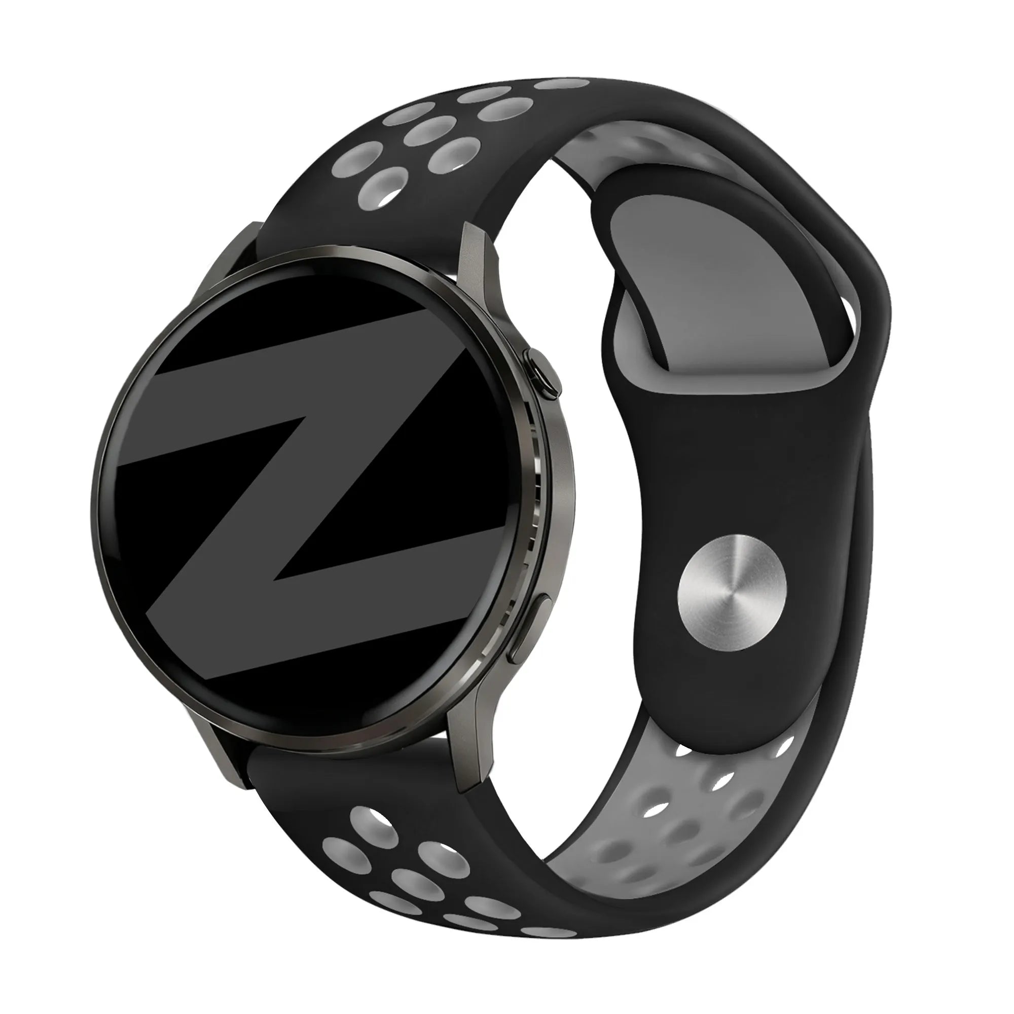 Bandz Garmin Forerunner 255 sport band 'Deluxe' (zwart/grijs)