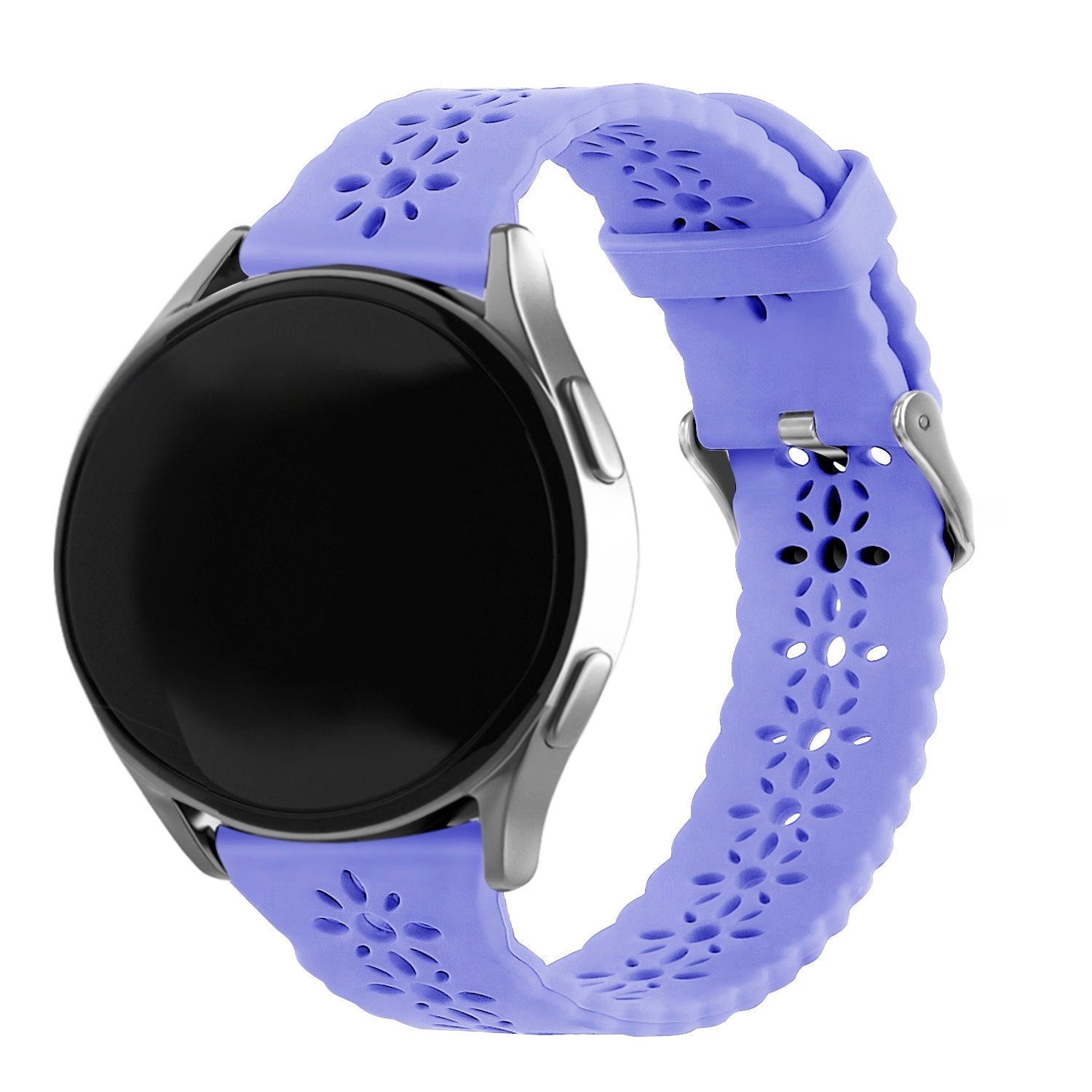 Withings ScanWatch Nova Patterned Silicone Strap (Lilac)