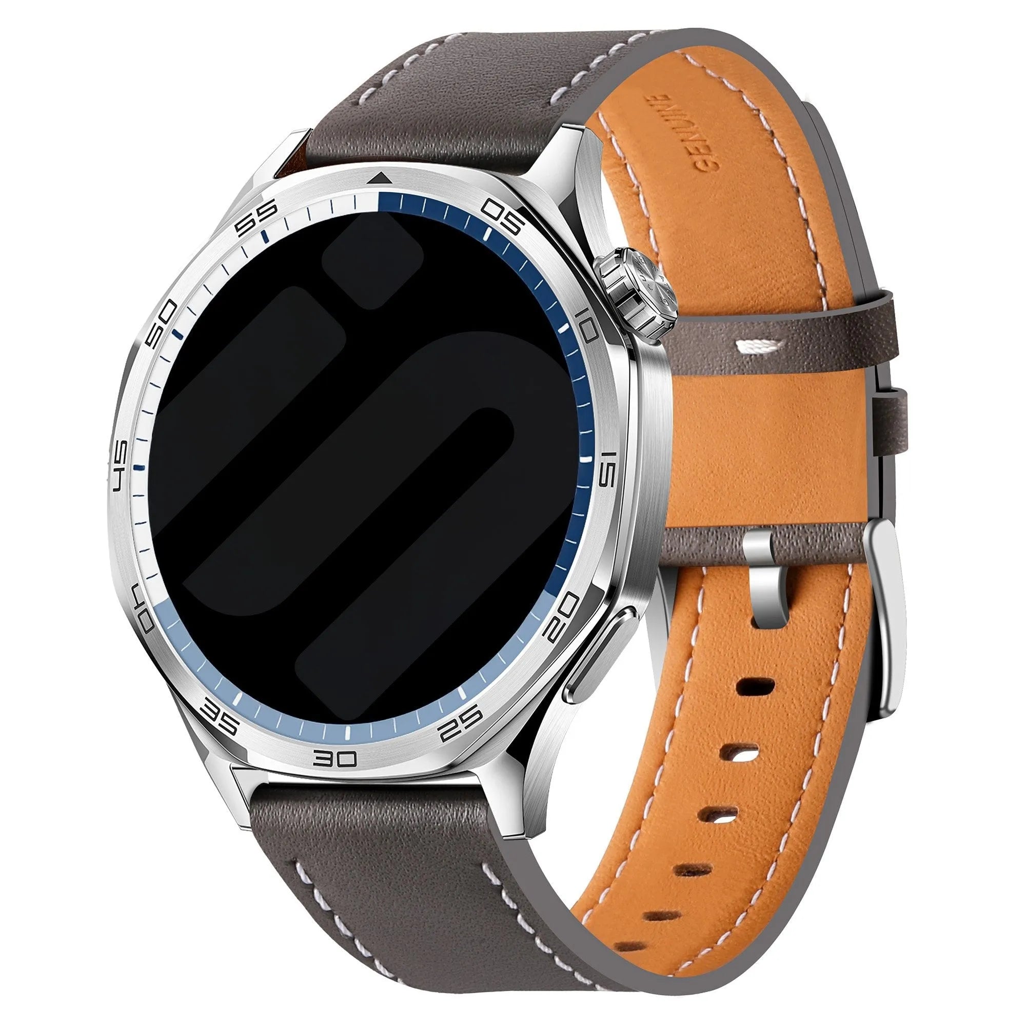 Polar Street X one push' leren bandje (grijs)