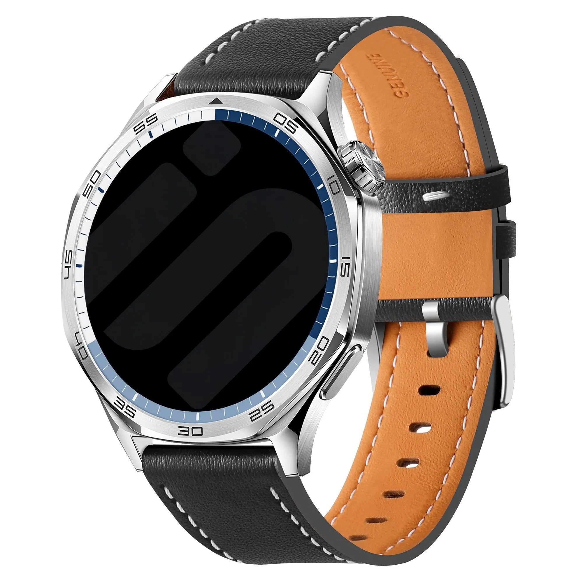 Suunto Race 2 'One Push' lederen band (zwart)