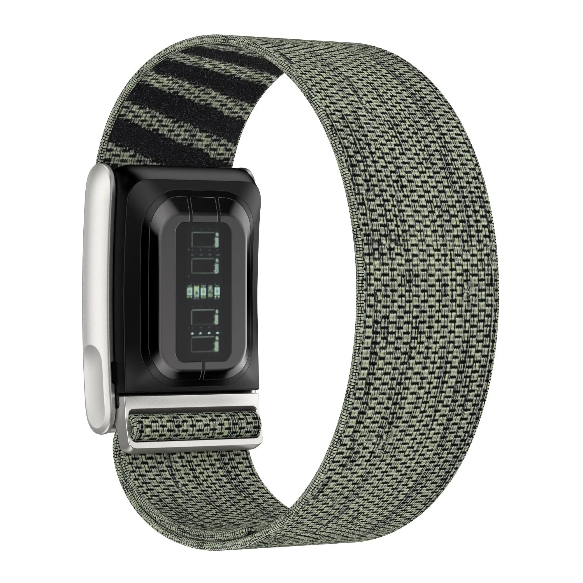 Nylon bandje geschikt voor Whoop 5.0 (grijs-groen)