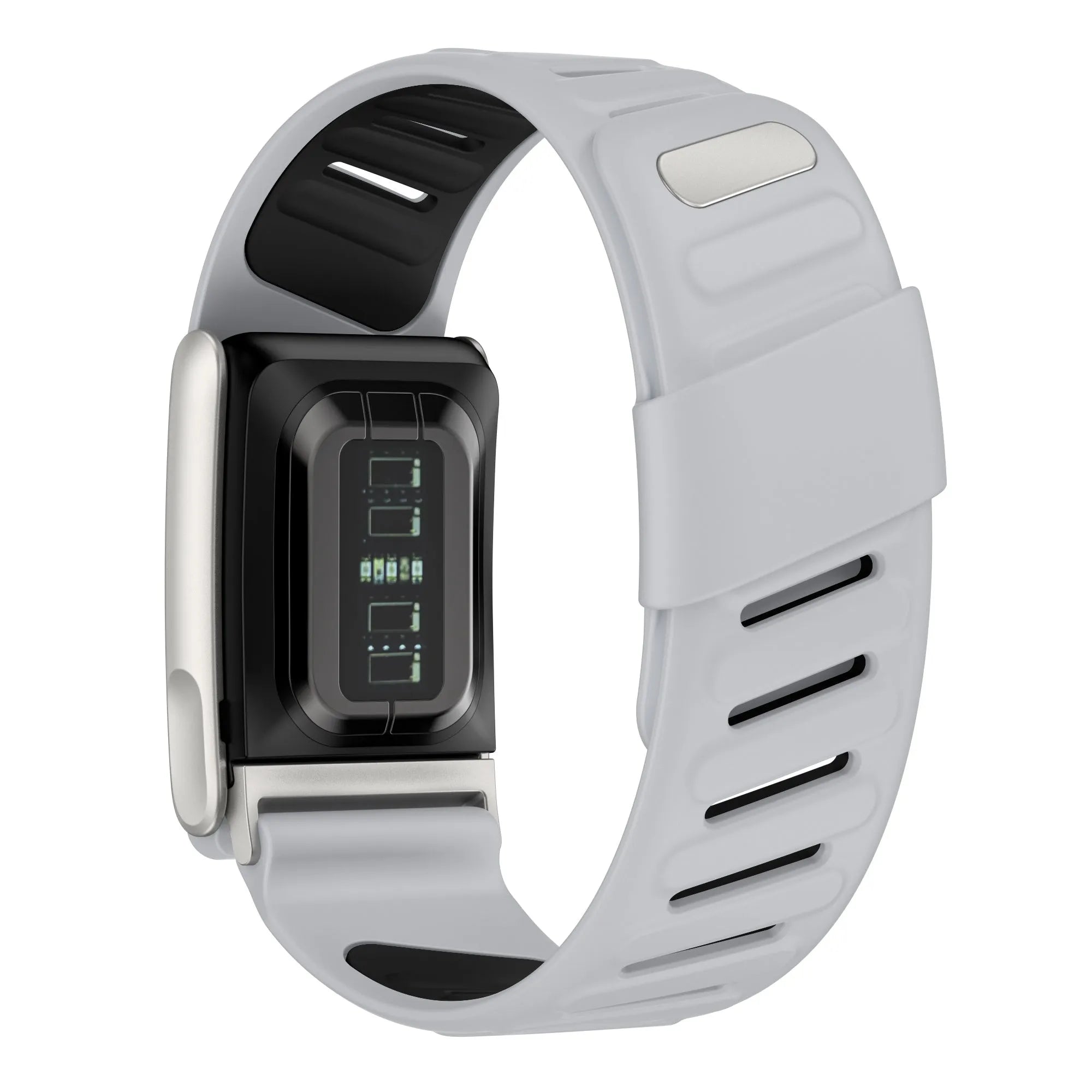Sport bandje geschikt voor Whoop MG (lichtgrijs/zwart)