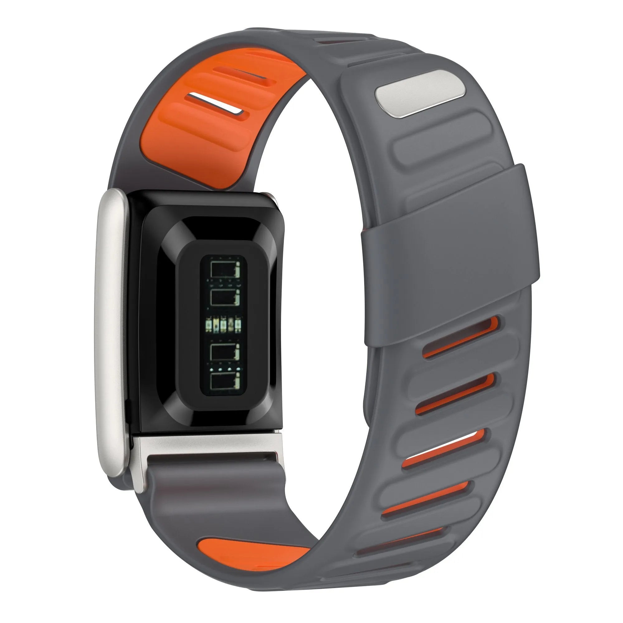 Sport bandje geschikt voor Whoop 5.0 (donkergrijs/oranje)