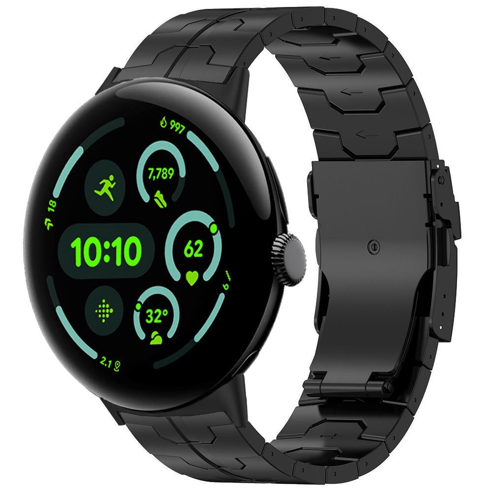 Google Pixel Watch 4 - 45mm 'Iron' titanium band (zwart)