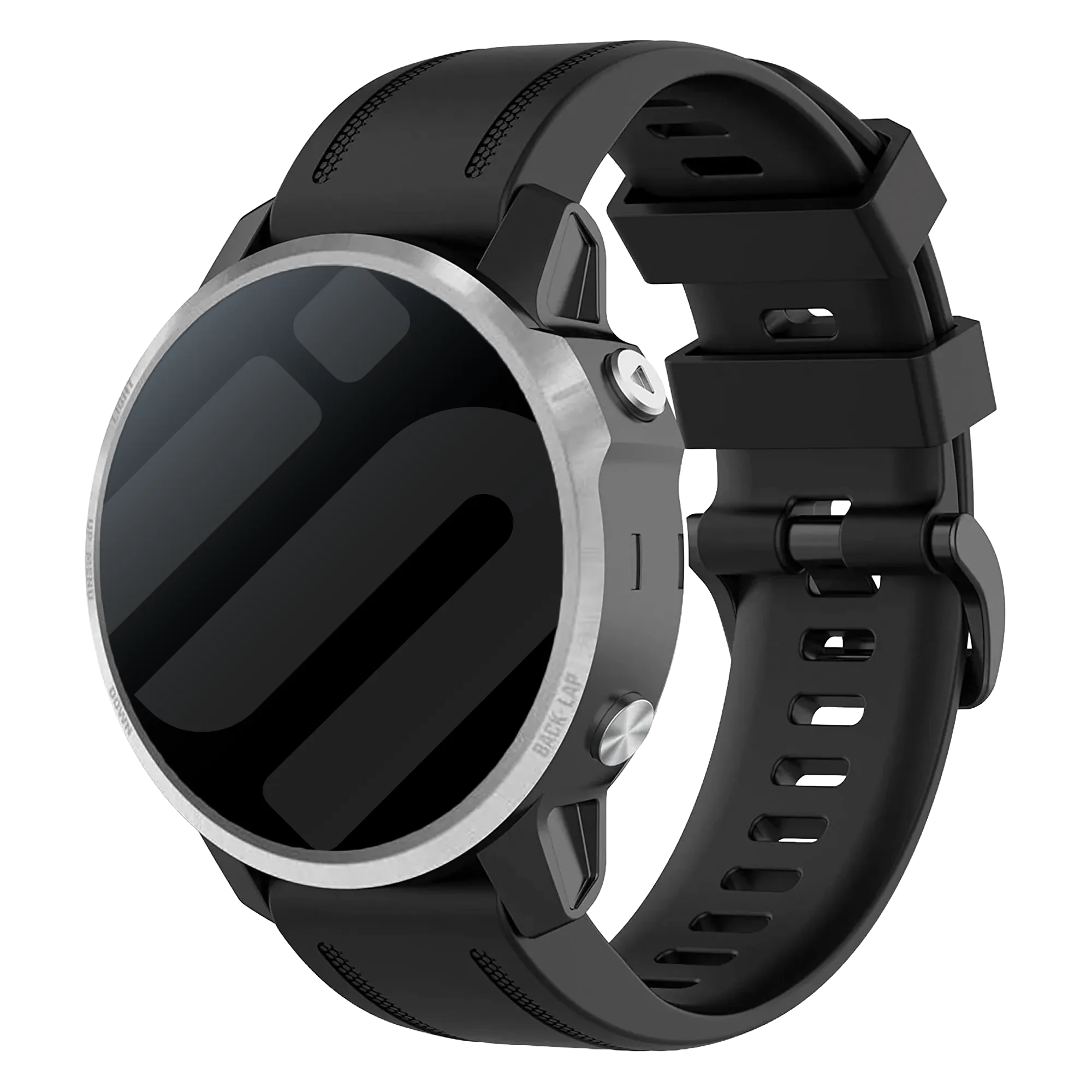 Garmin Fenix 8 - 43mm siliconen bandje (zwart)